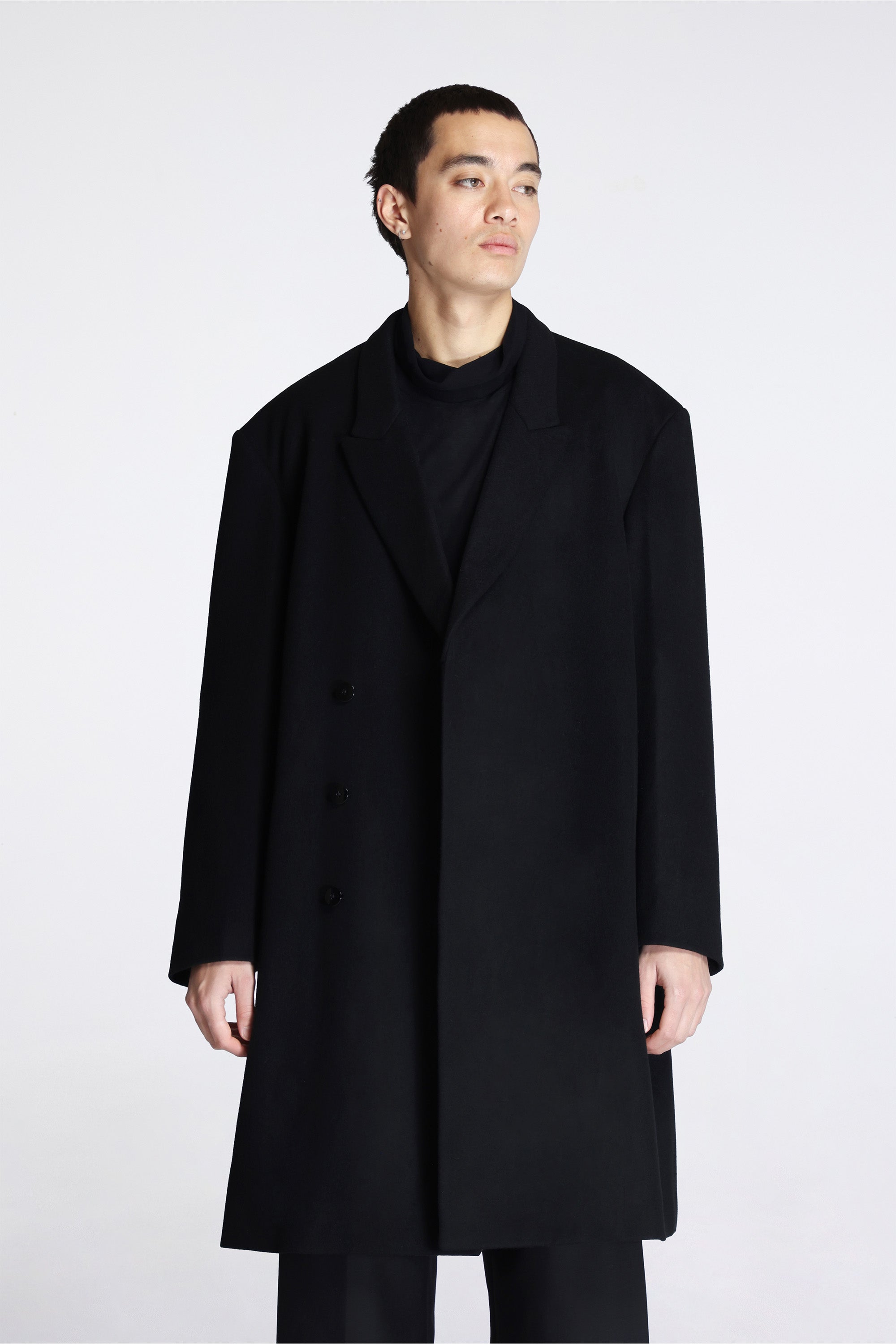 Epelde Overcoat Deep Black