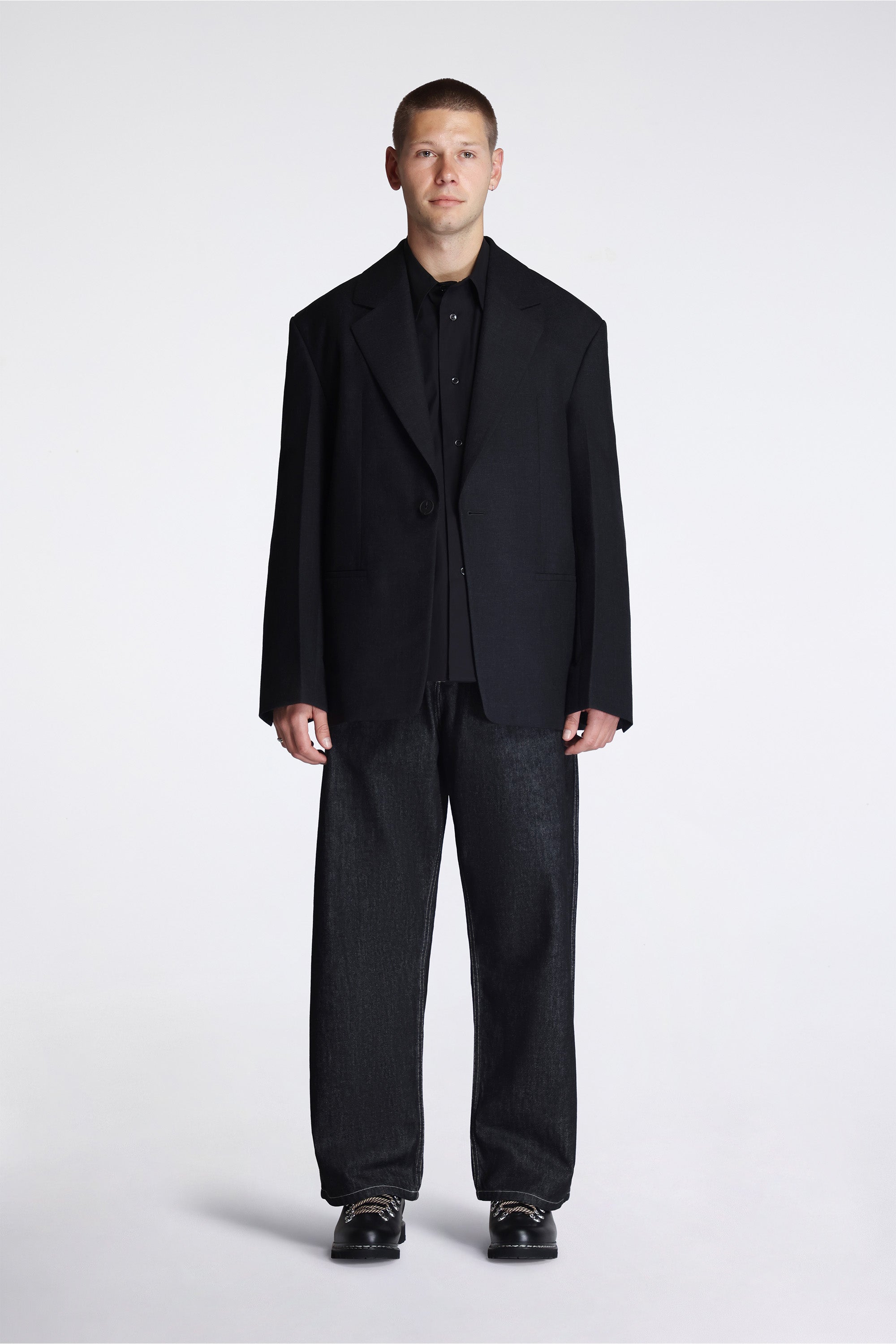 Fenn Single Breasted Blazer Flint