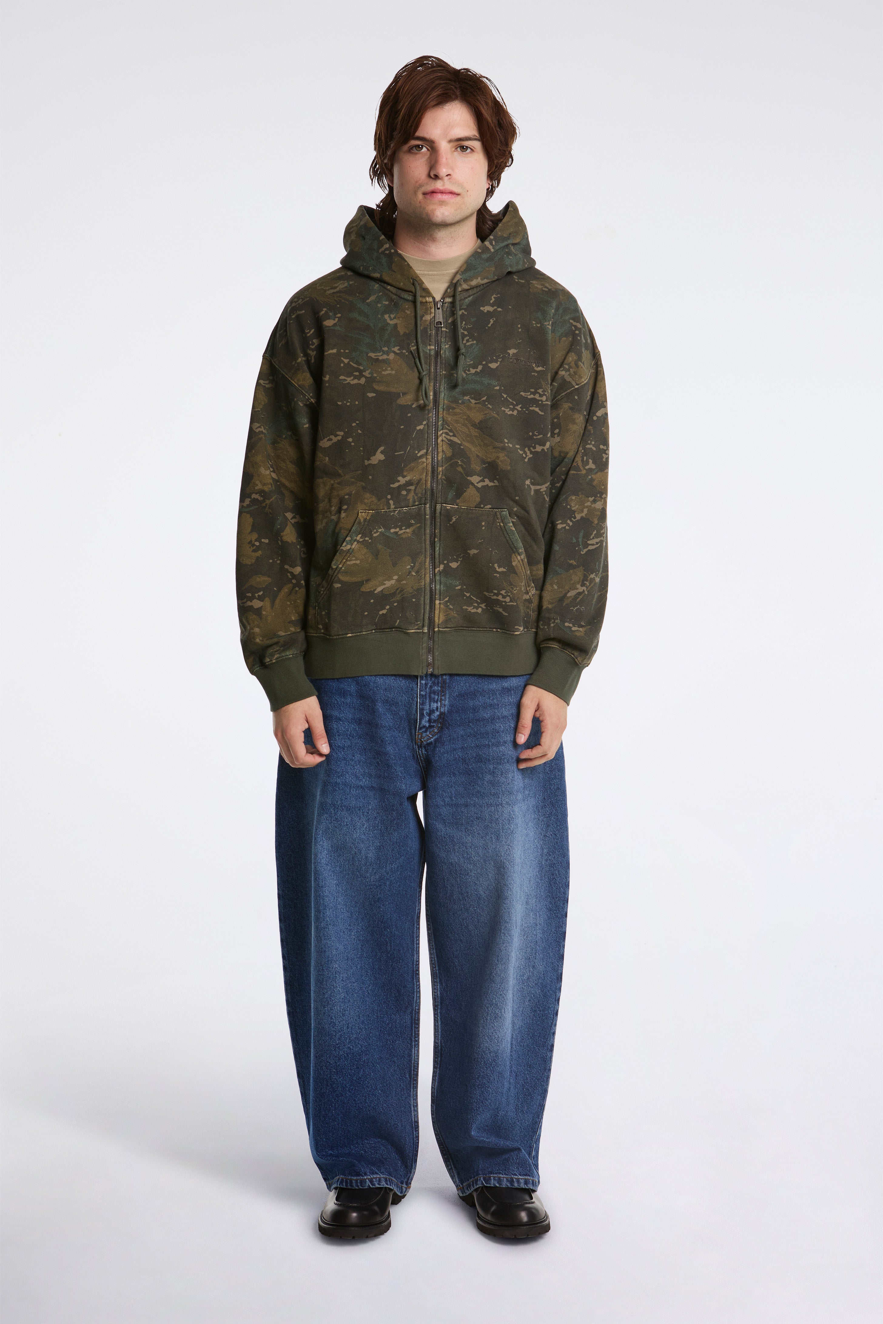 Hooded Benton Sweat Jacket Camo Combi