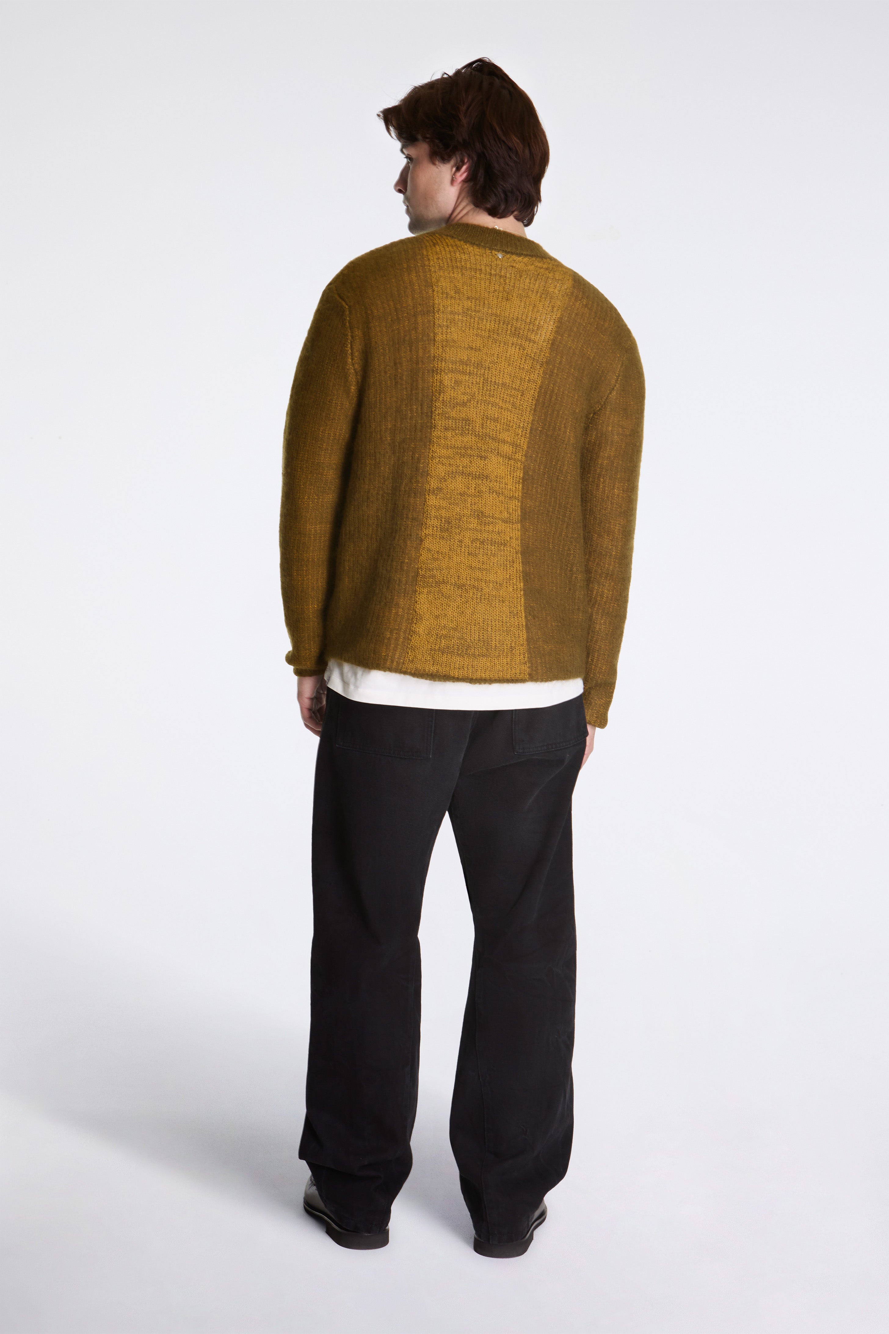 Tubolar Knit Crewneck Khaki/Yellow