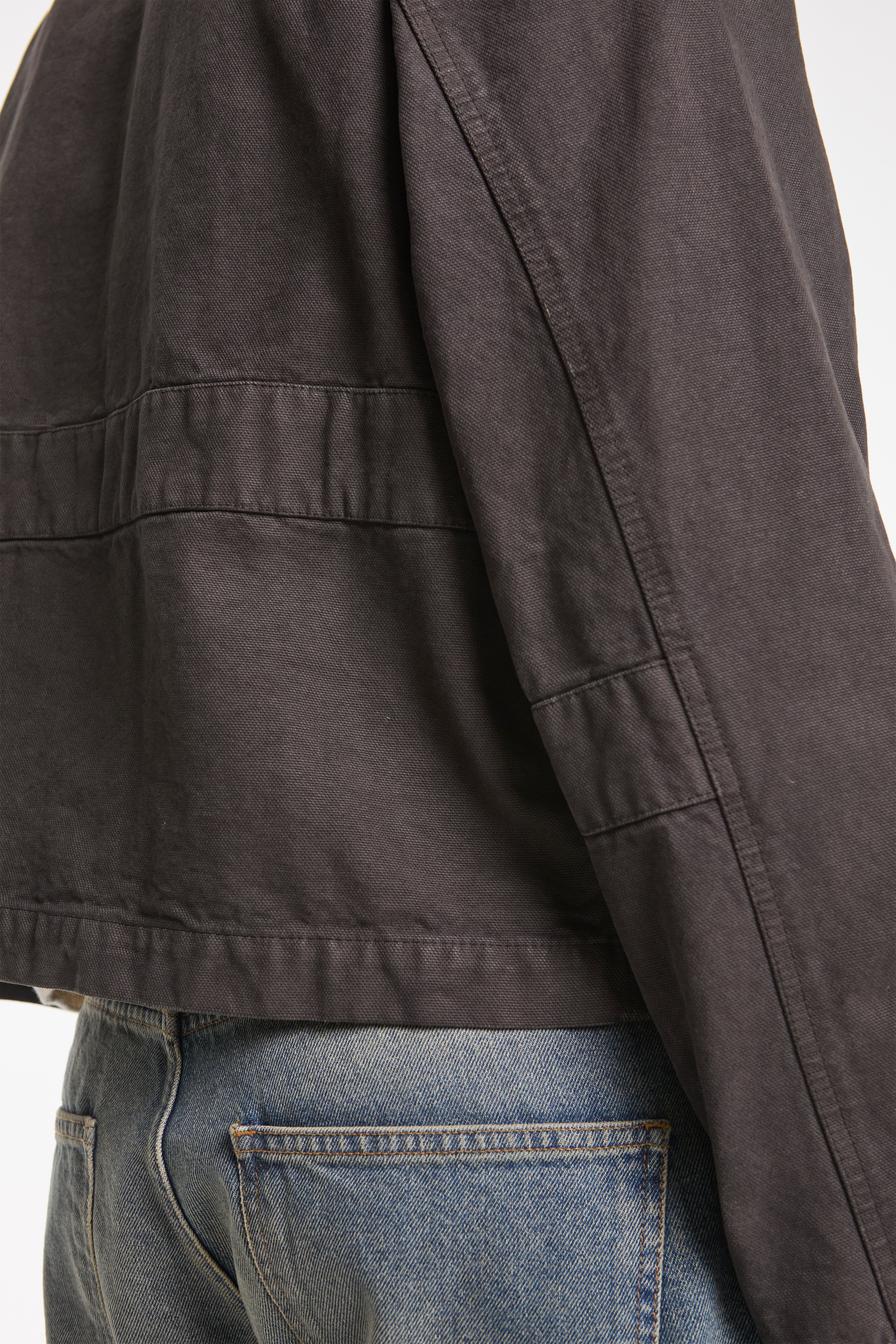 Courier Jacket Washed Grey Canvas