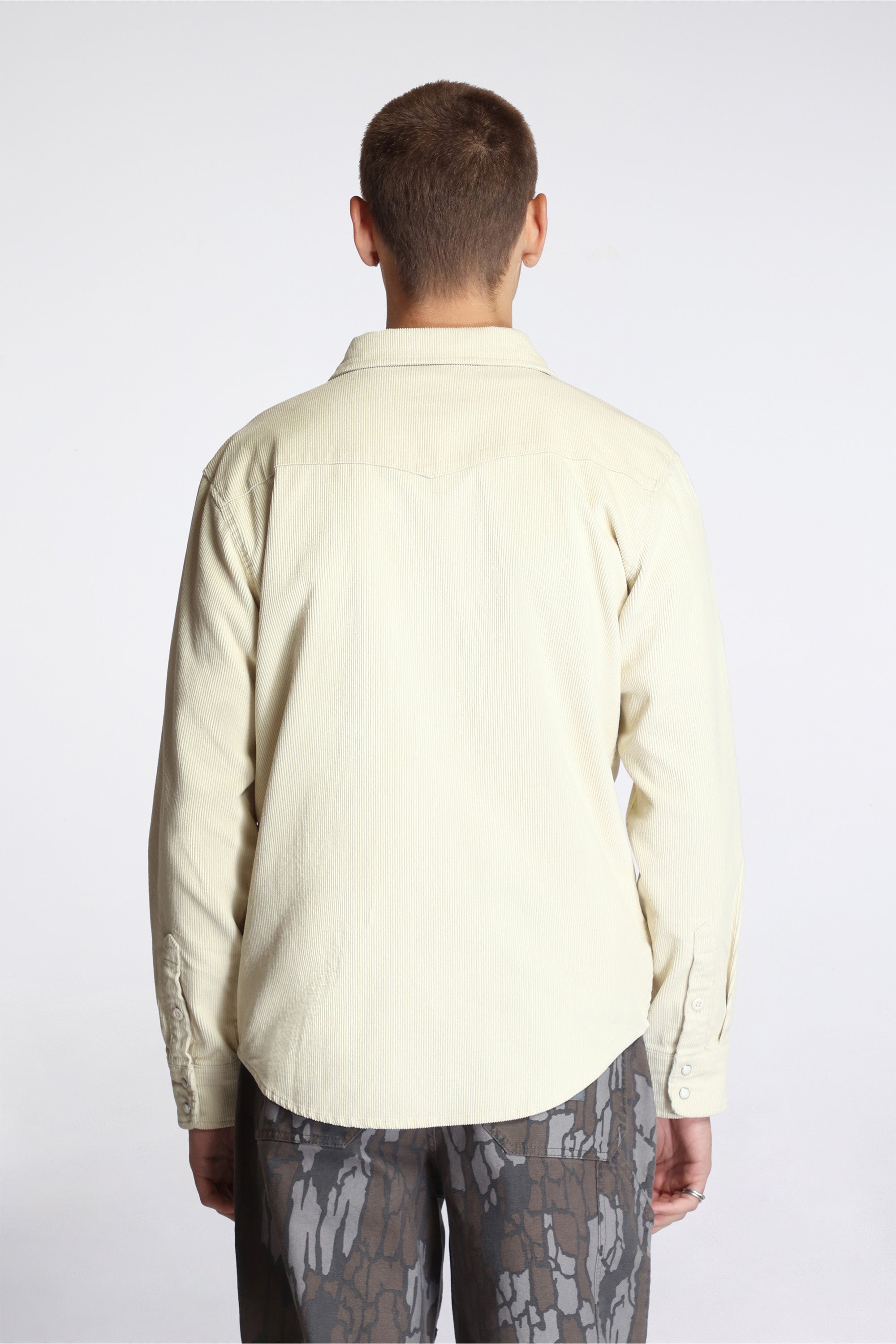 Mountain Shirt Corduroy Mens Bone White