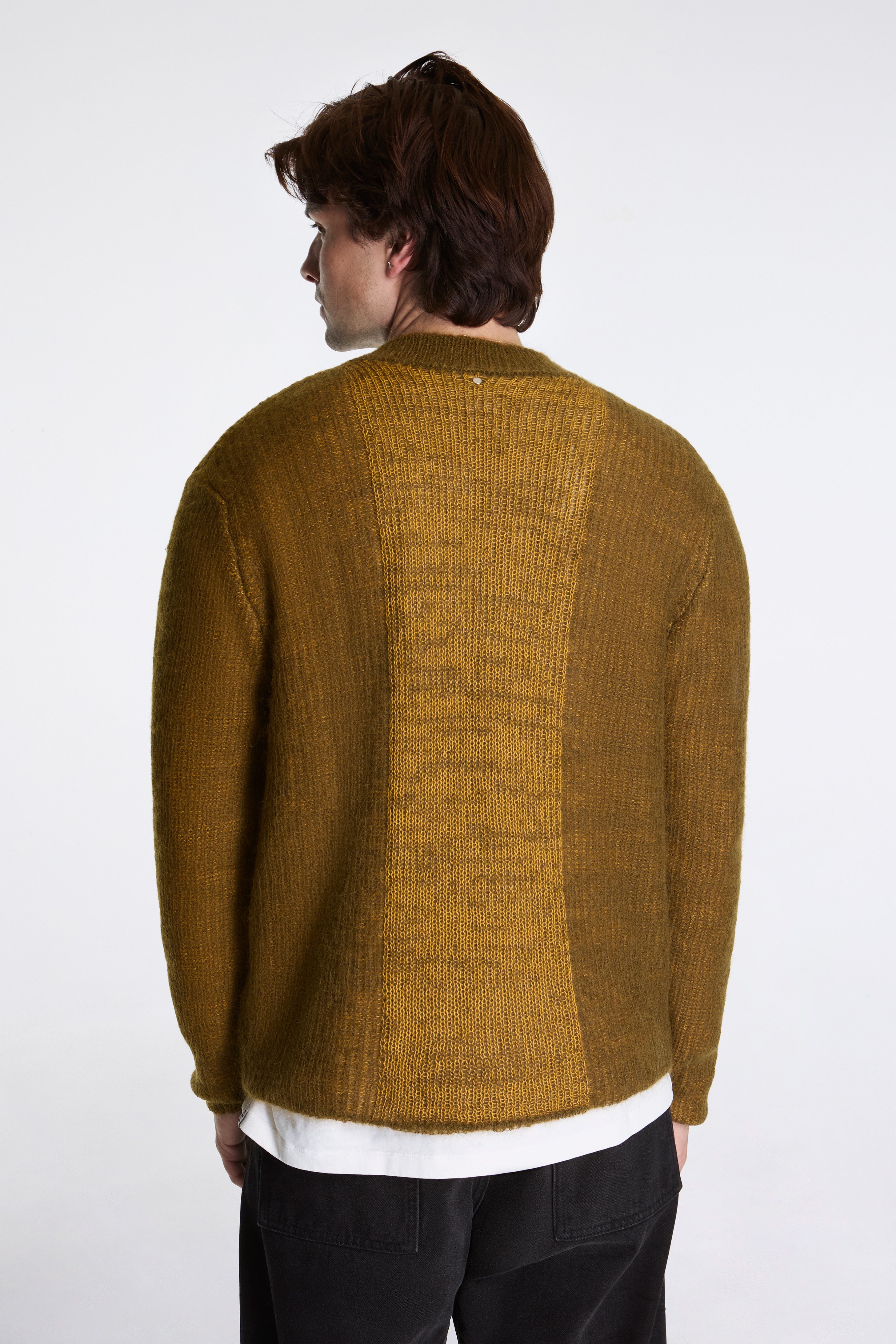 Tubolar Knit Crewneck Khaki/Yellow