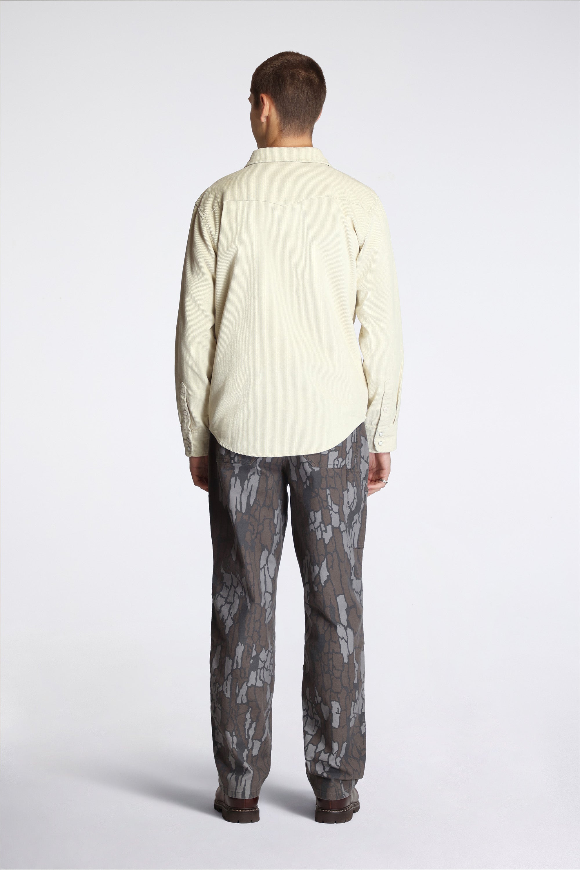 Mountain Shirt Corduroy Mens Bone White
