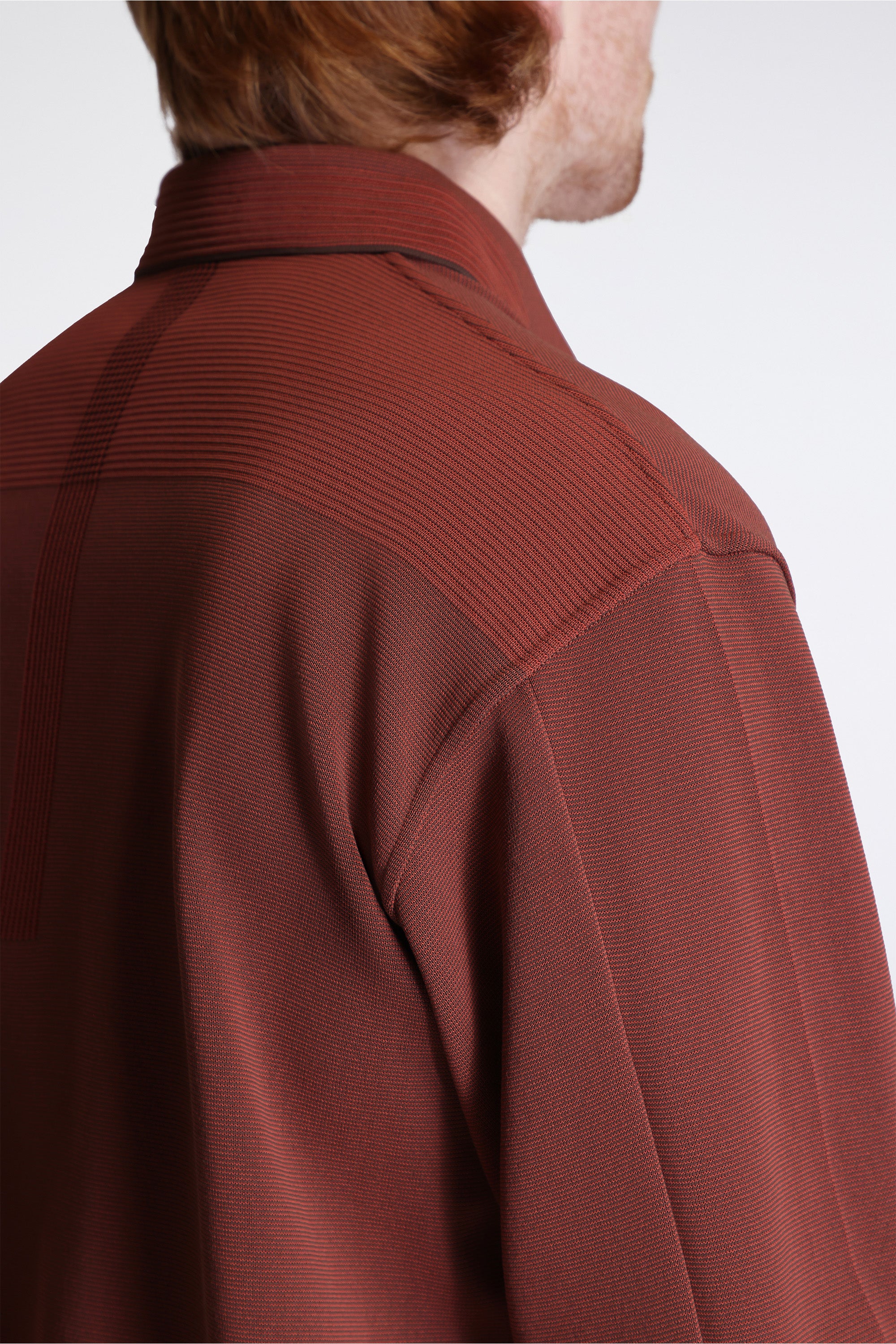 Soft Milan Covered Placket Shirt Auburn