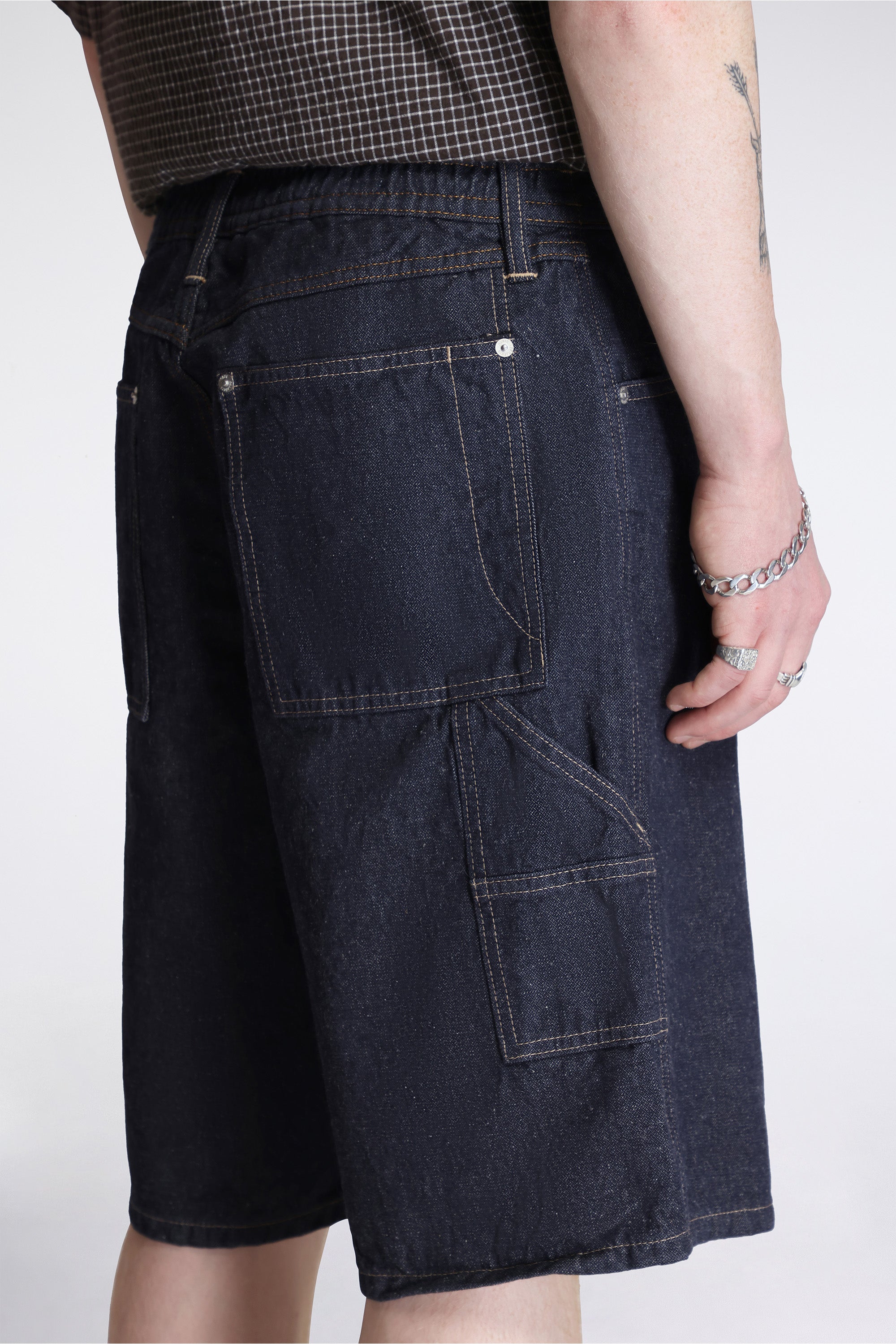 Nordtorp Broken Twill Cotton Linen Denim Short Indigo
