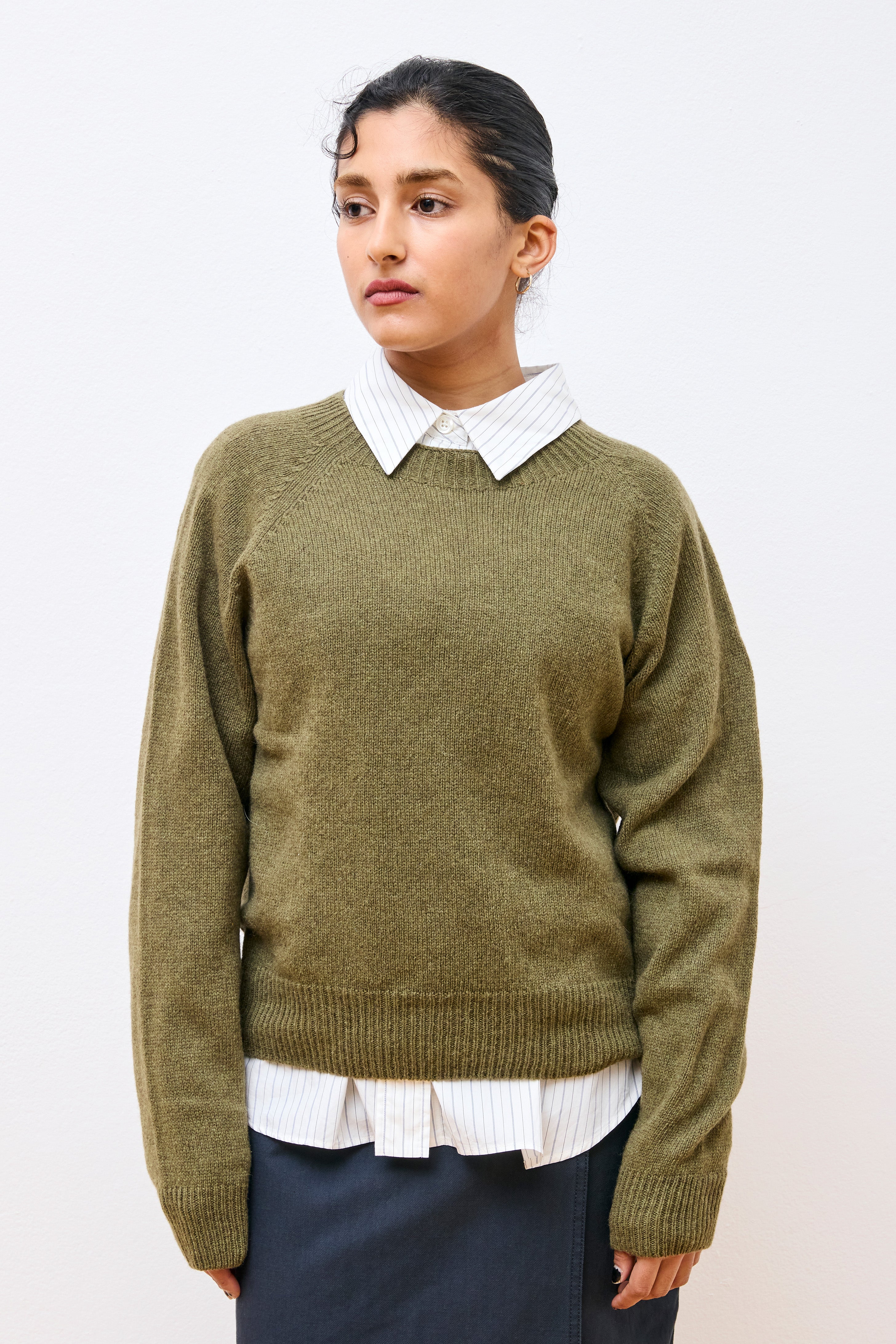 Short Classic Crew Neck Juniper Green