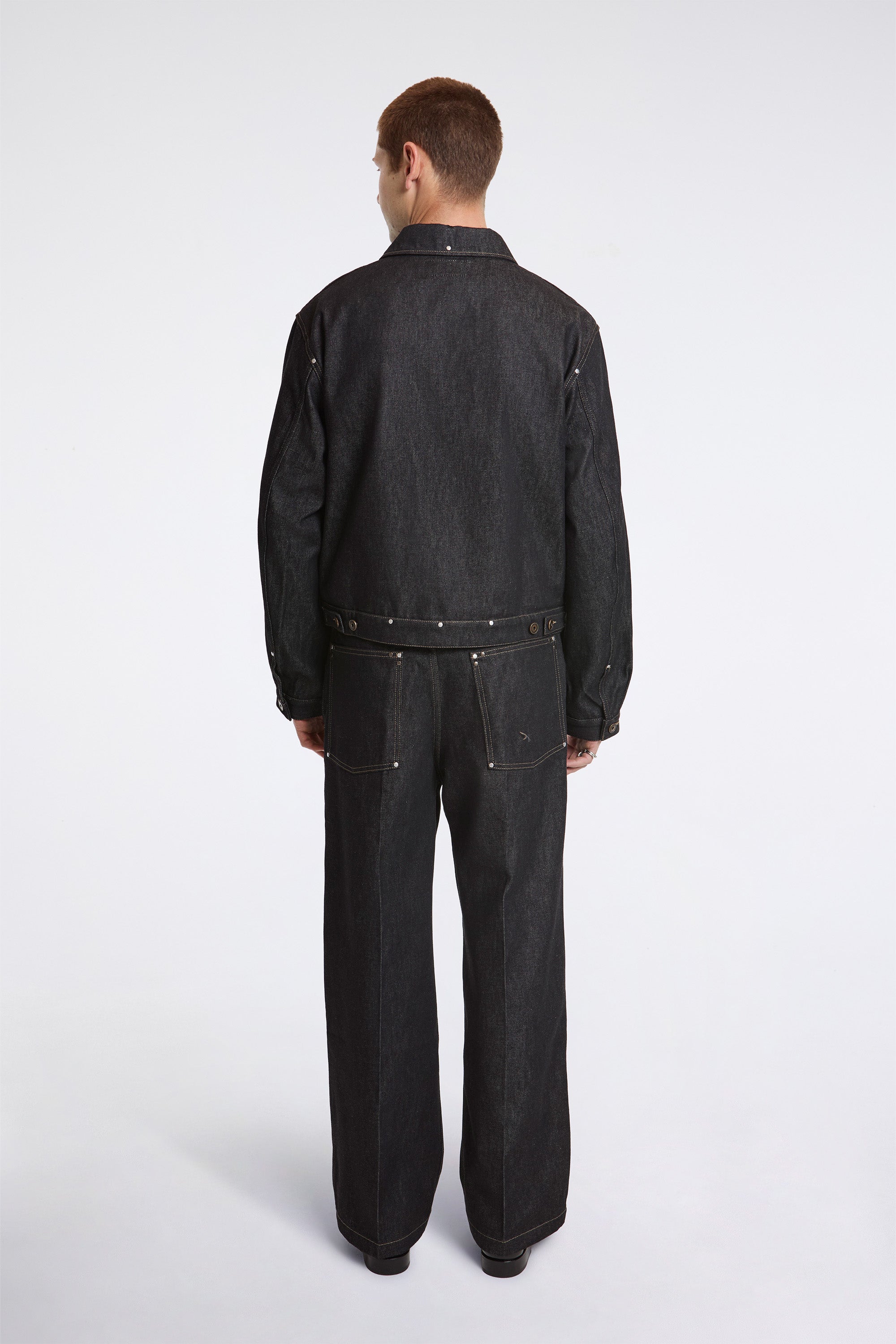 Wide Pants With Studs Slate