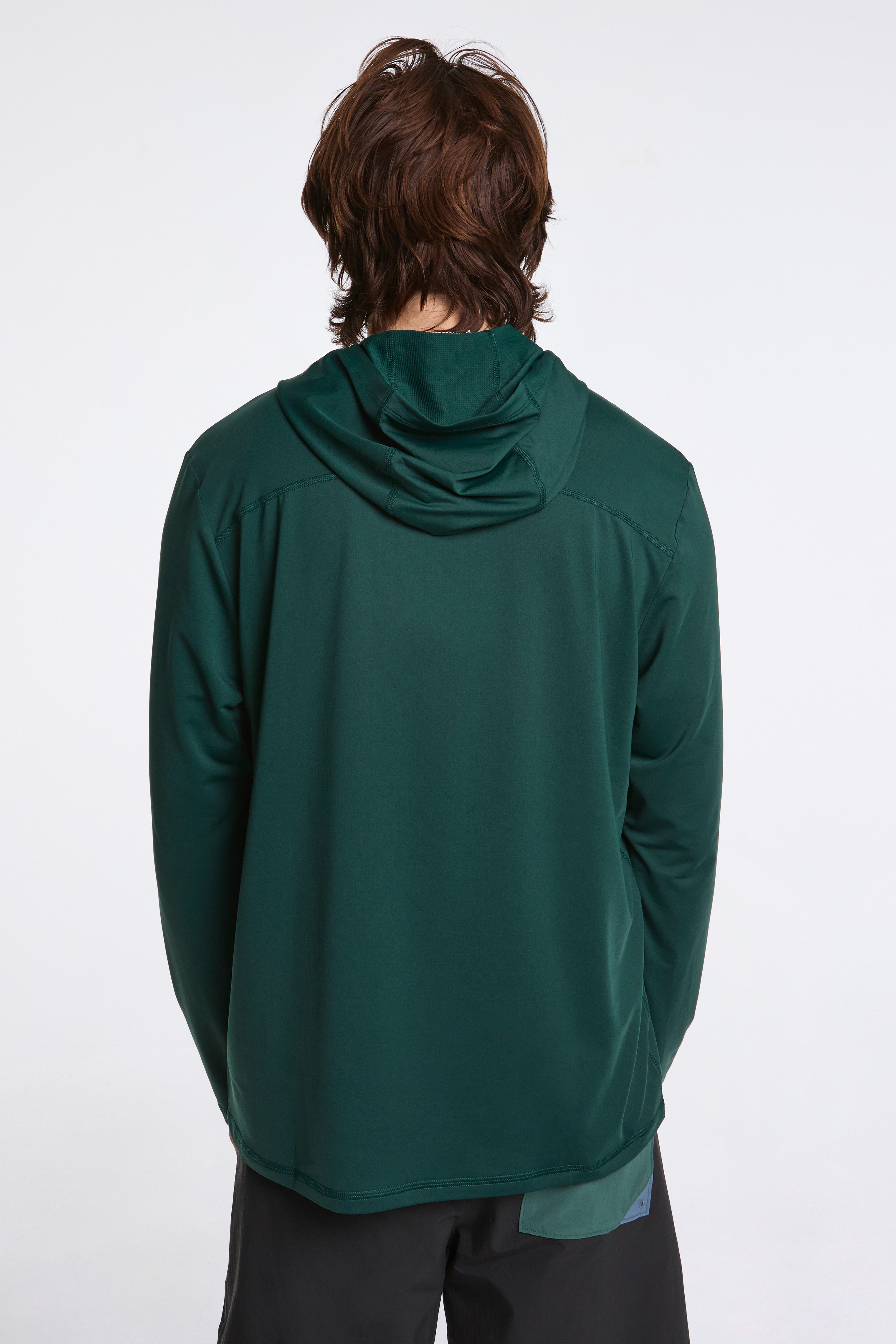 Sun Hoodie Mens Dark Pine