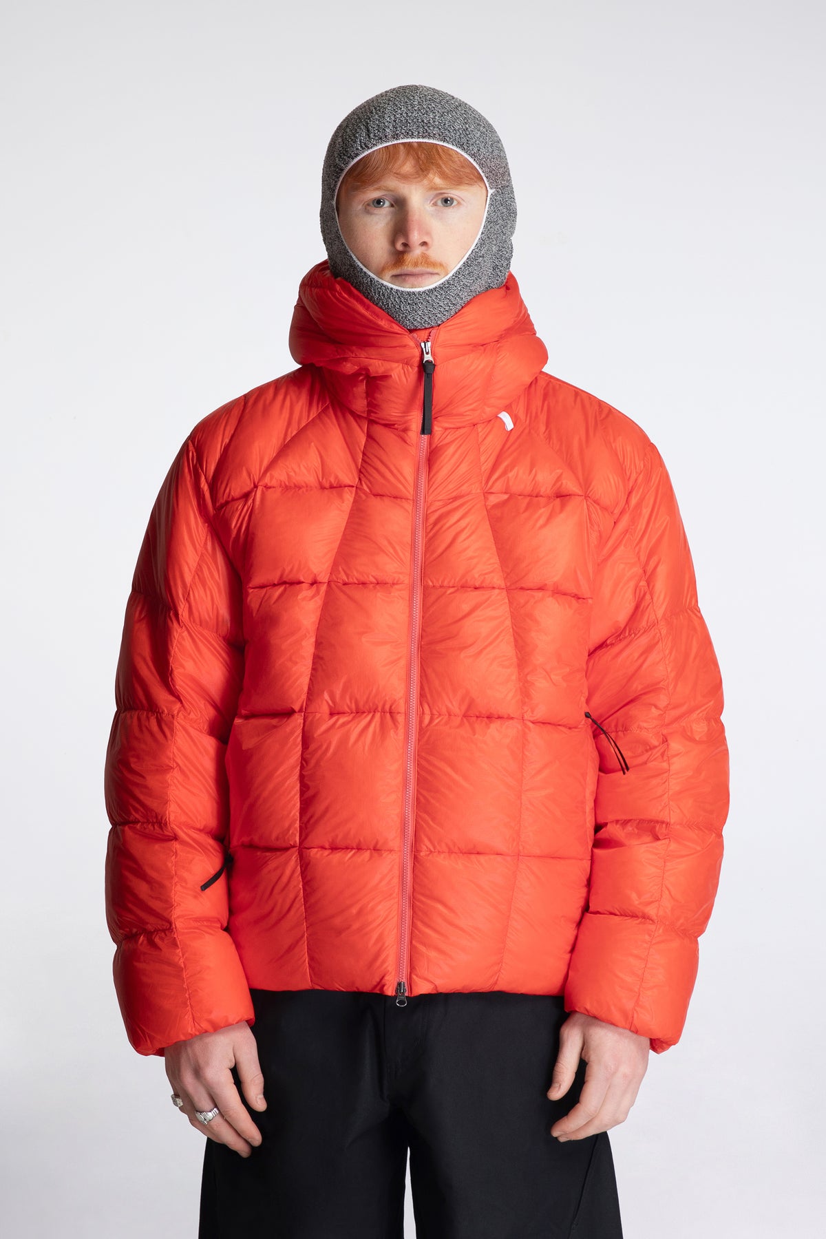 Three-Dimensional Down Parka Scarlet