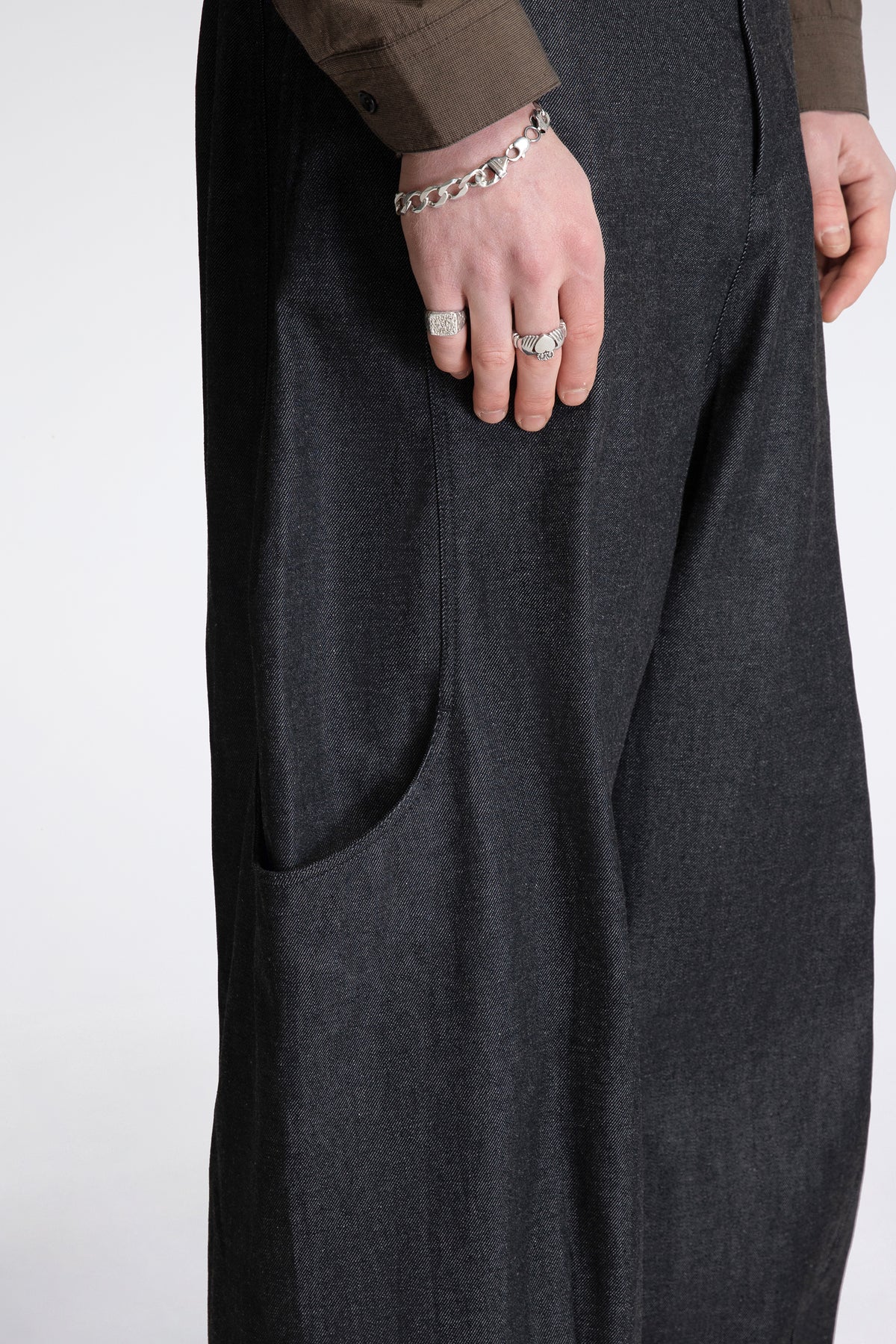Malay Trouser Raw Black