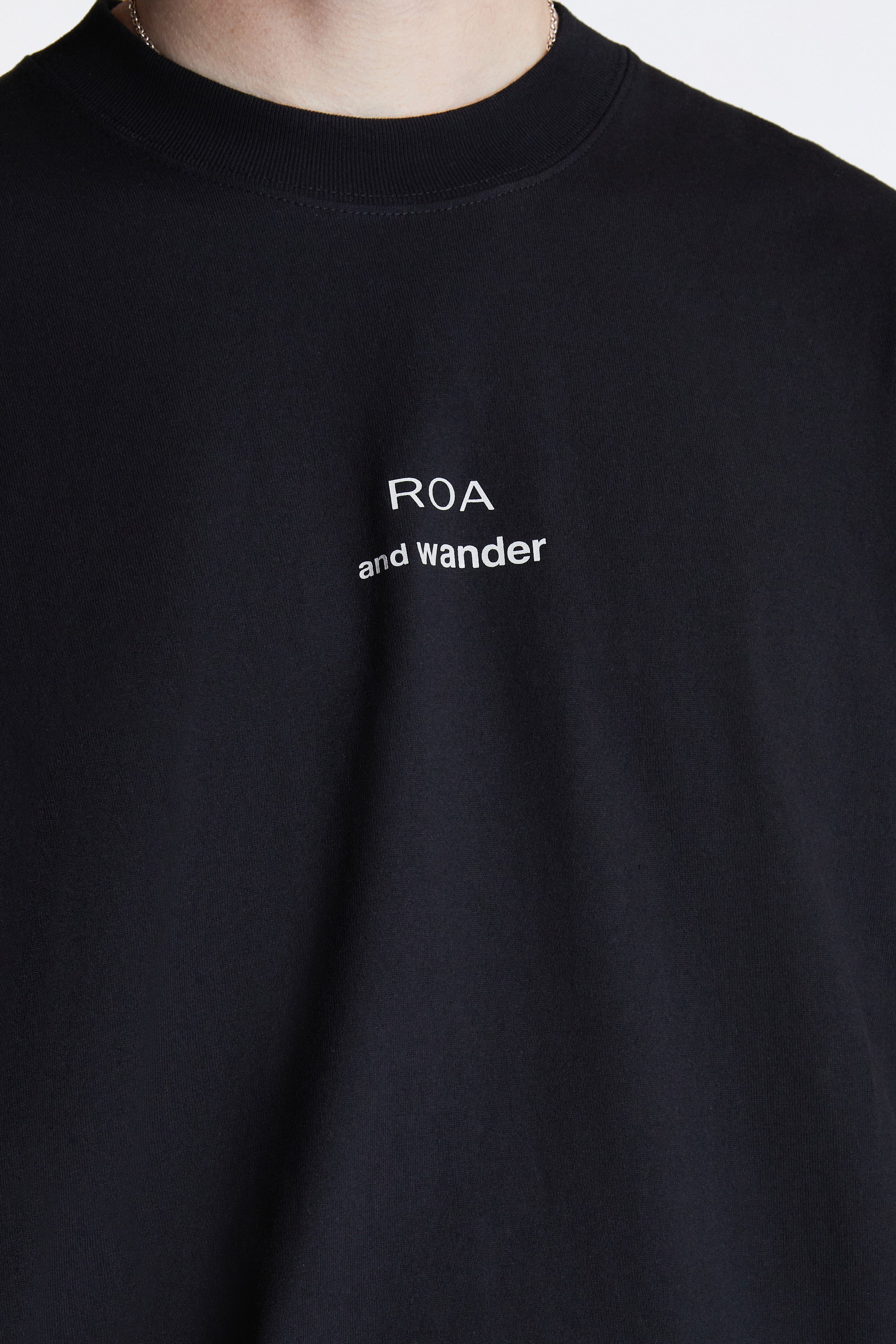 Roa × And Wander Printed T-Shirt Black