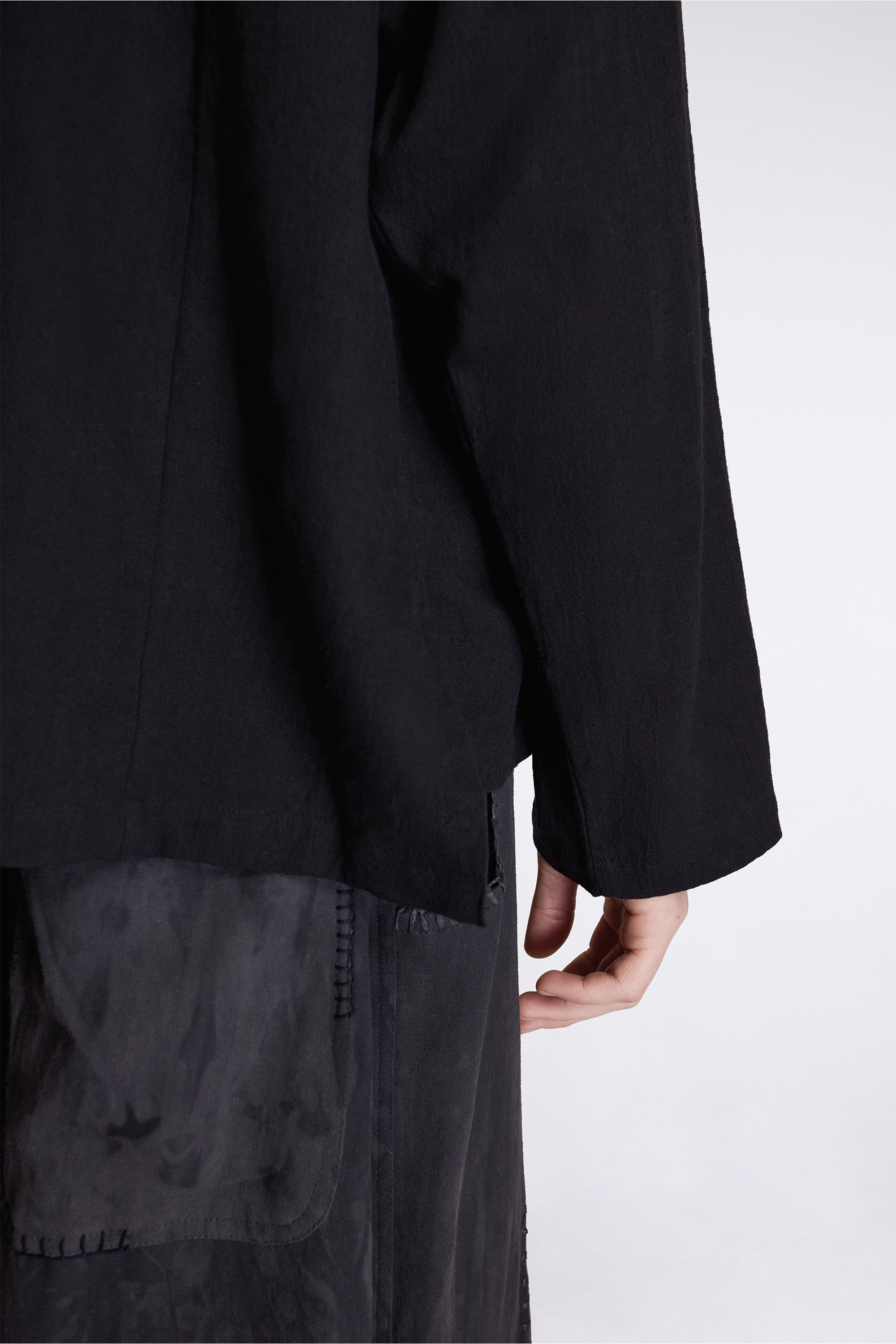 Fisherman Hoodie Black