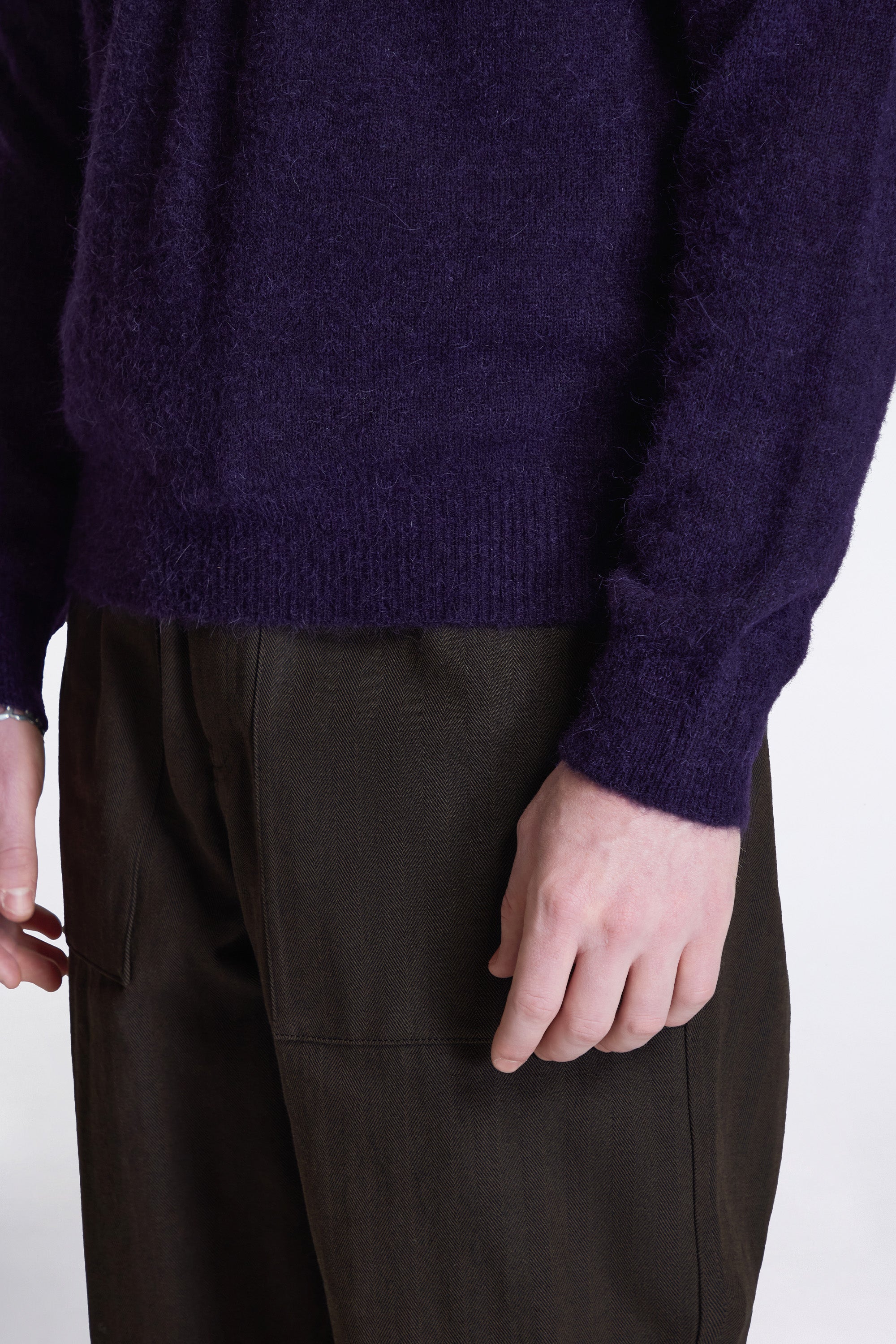 Nordevik Baby Alpaca Sweater Vintage Violet