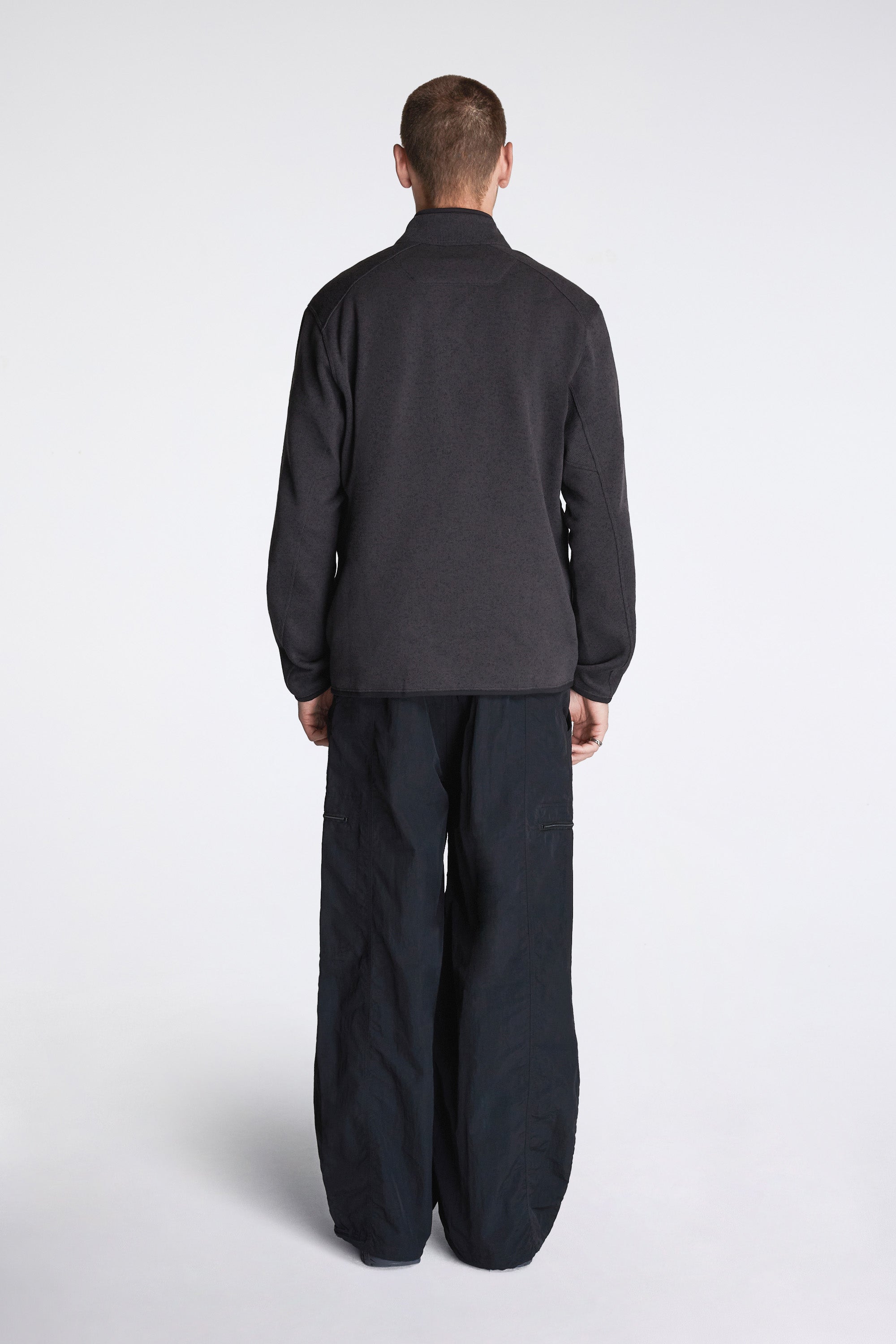 Nylon Balloon Pant Black