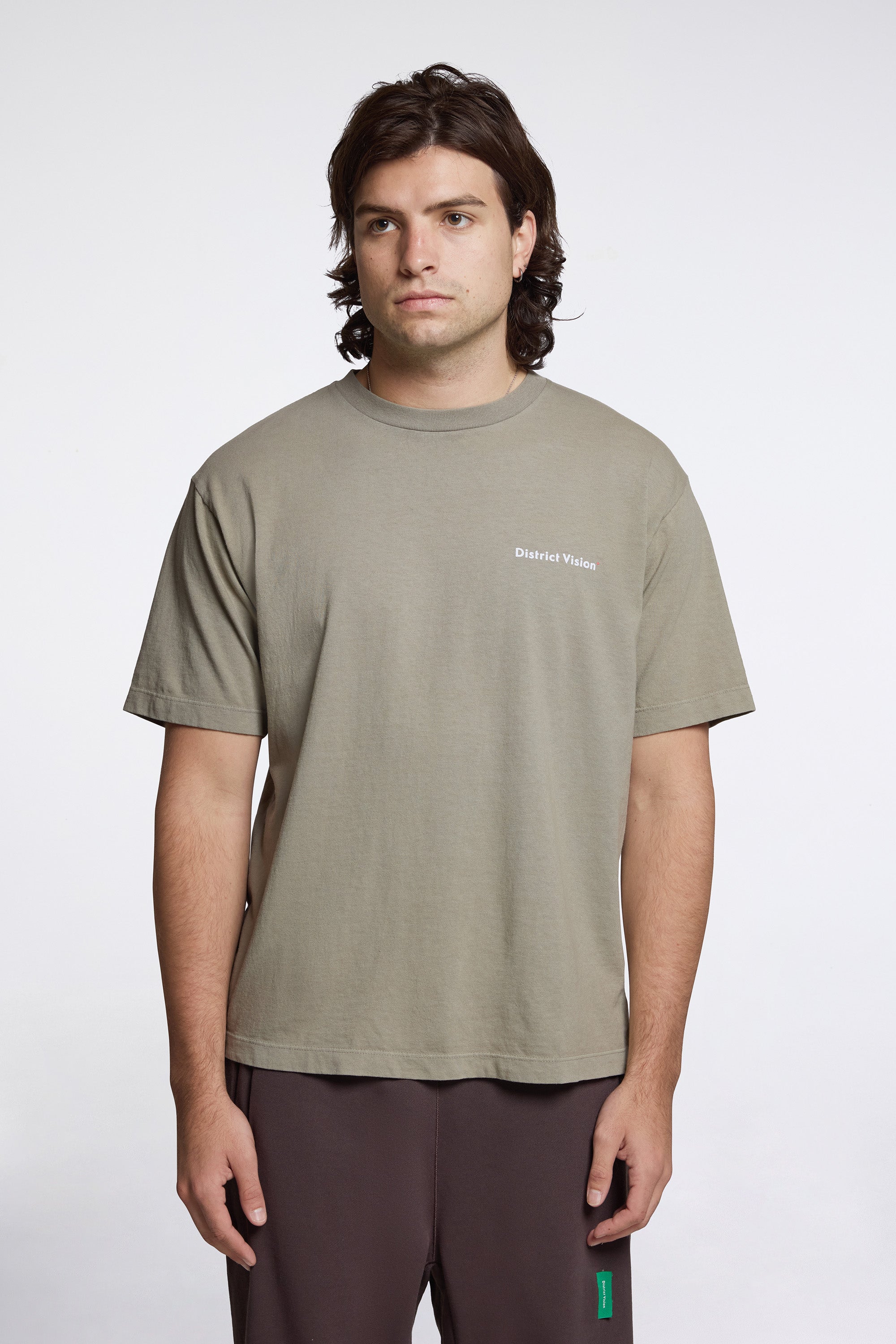 California Cotton Tee Arrow Eye Warm Grey