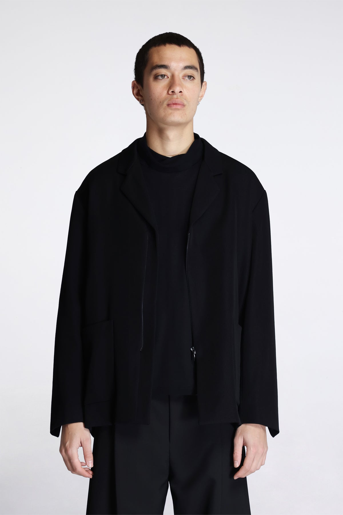 Votive Zip Blazer Jet Black