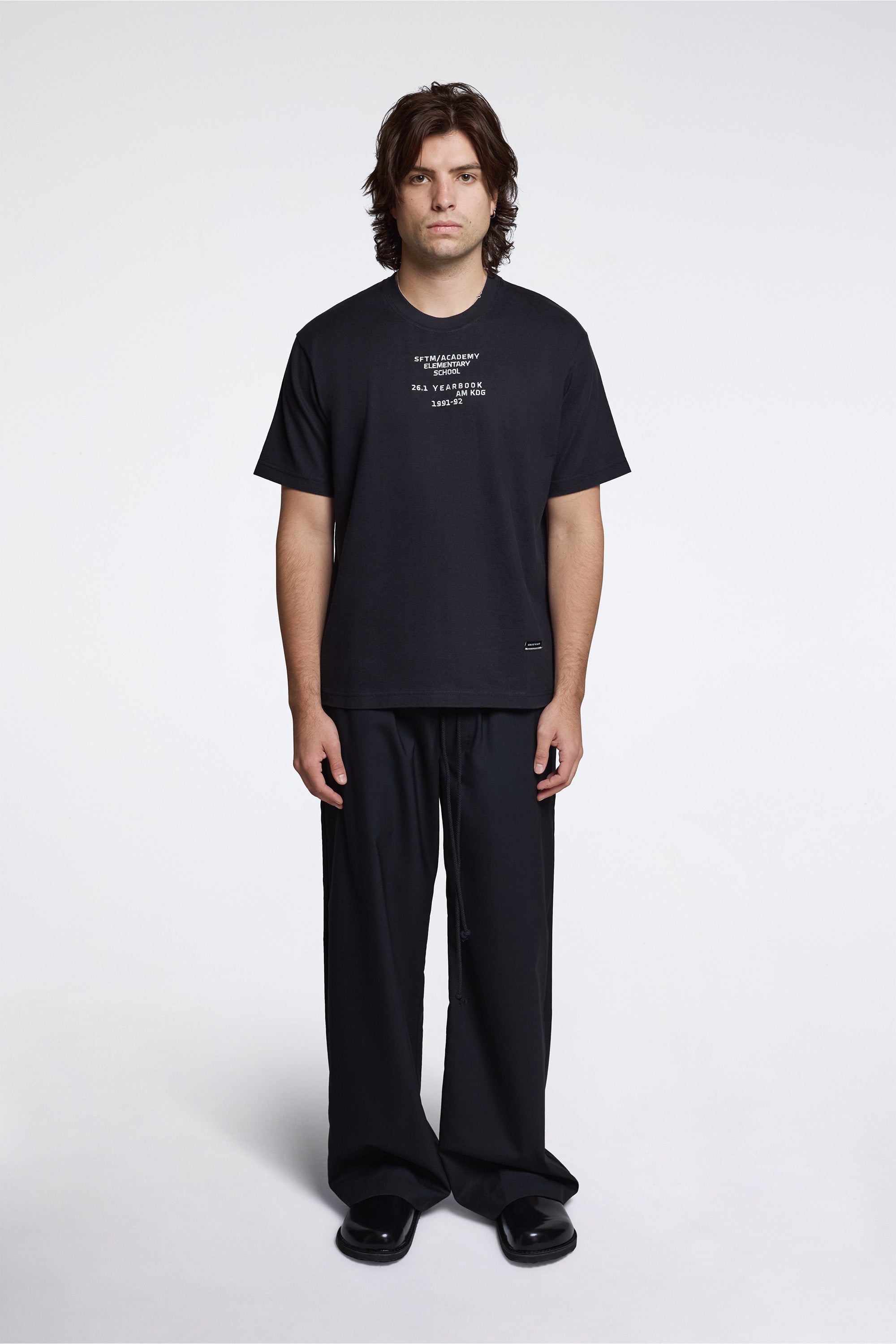 Sftm / Academy'' Vintage Tee Overdye Black