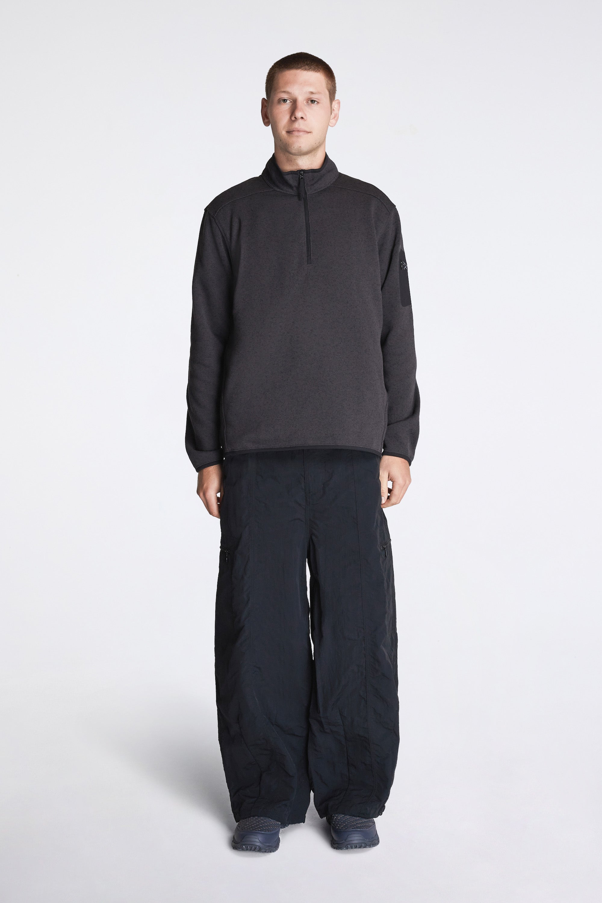 Nylon Balloon Pant Black