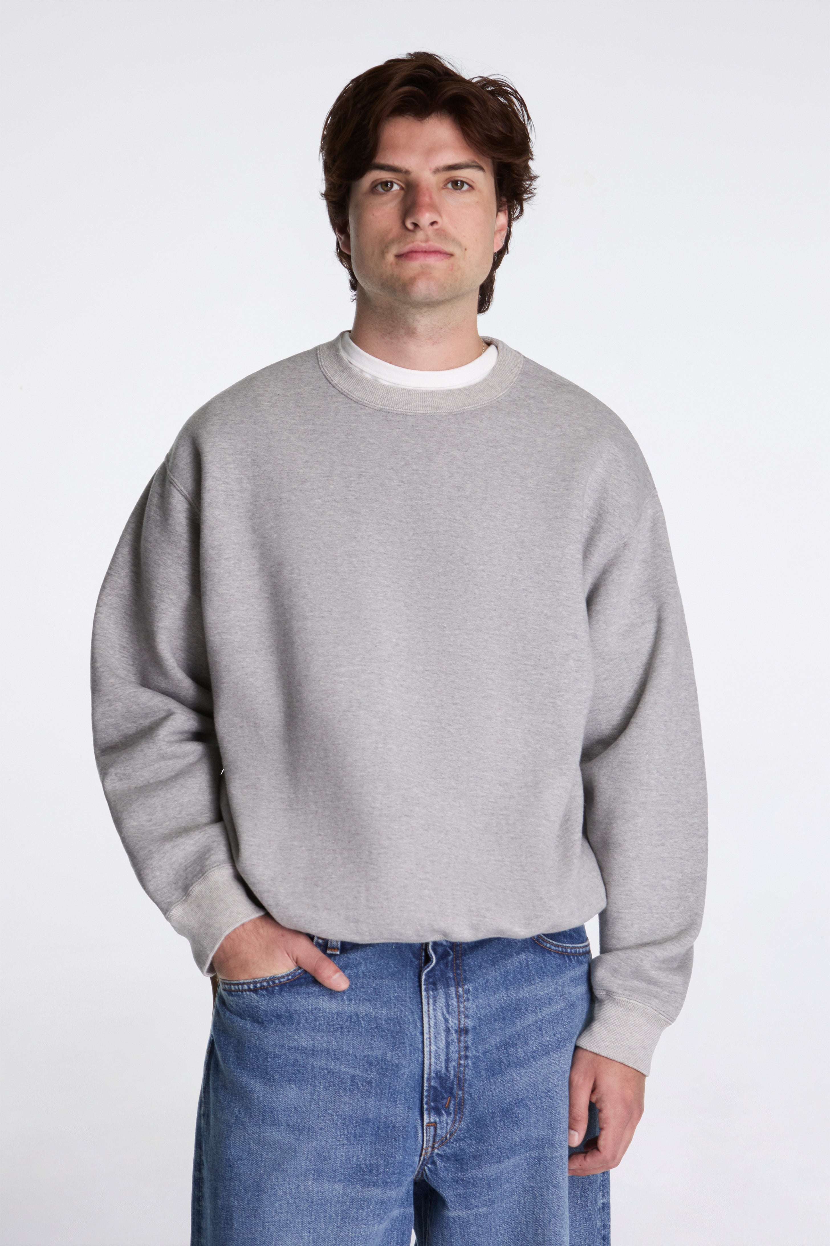 Relax Fit Densely Knit Sweat Shirt