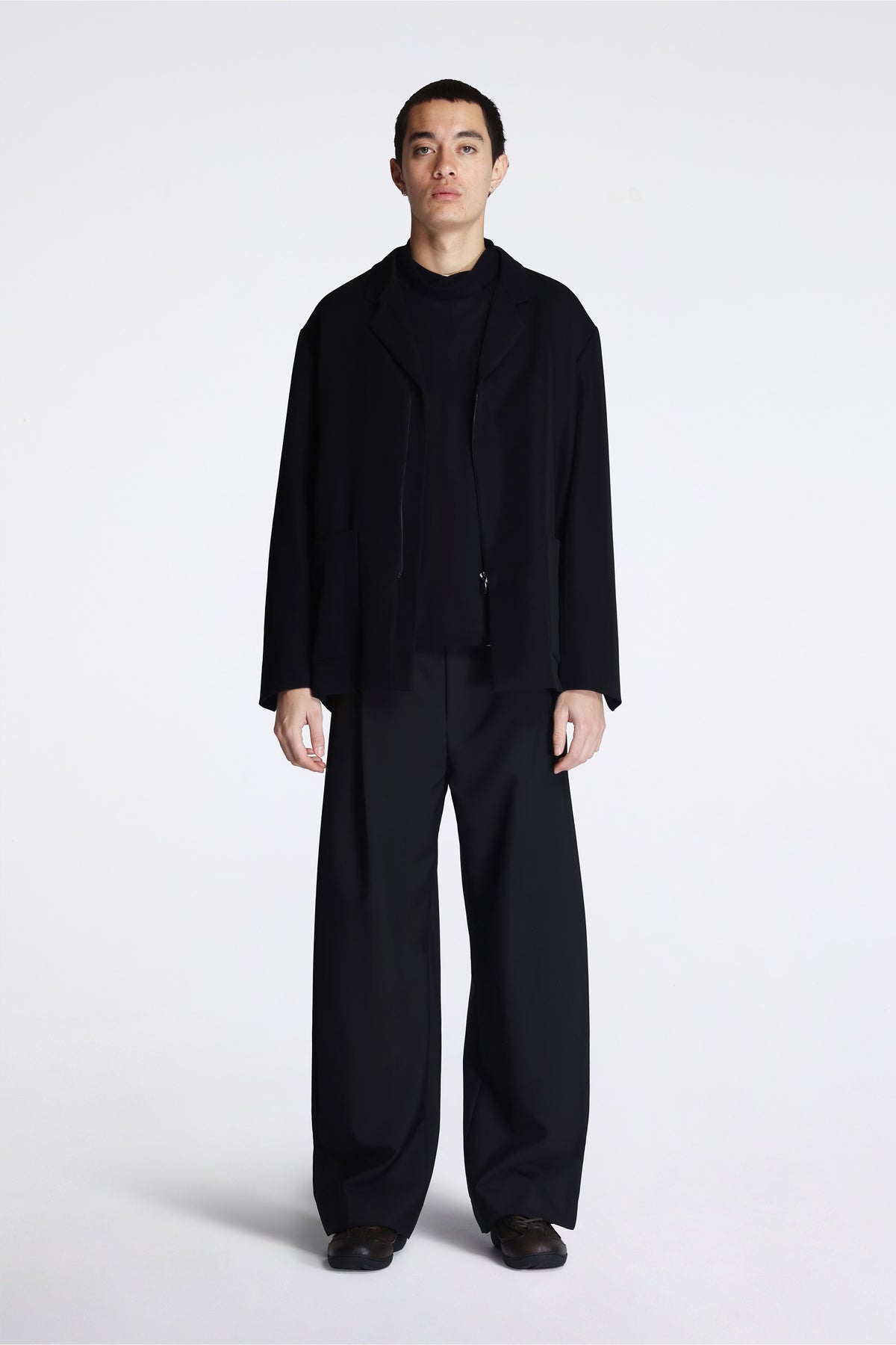 Votive Zip Blazer Jet Black