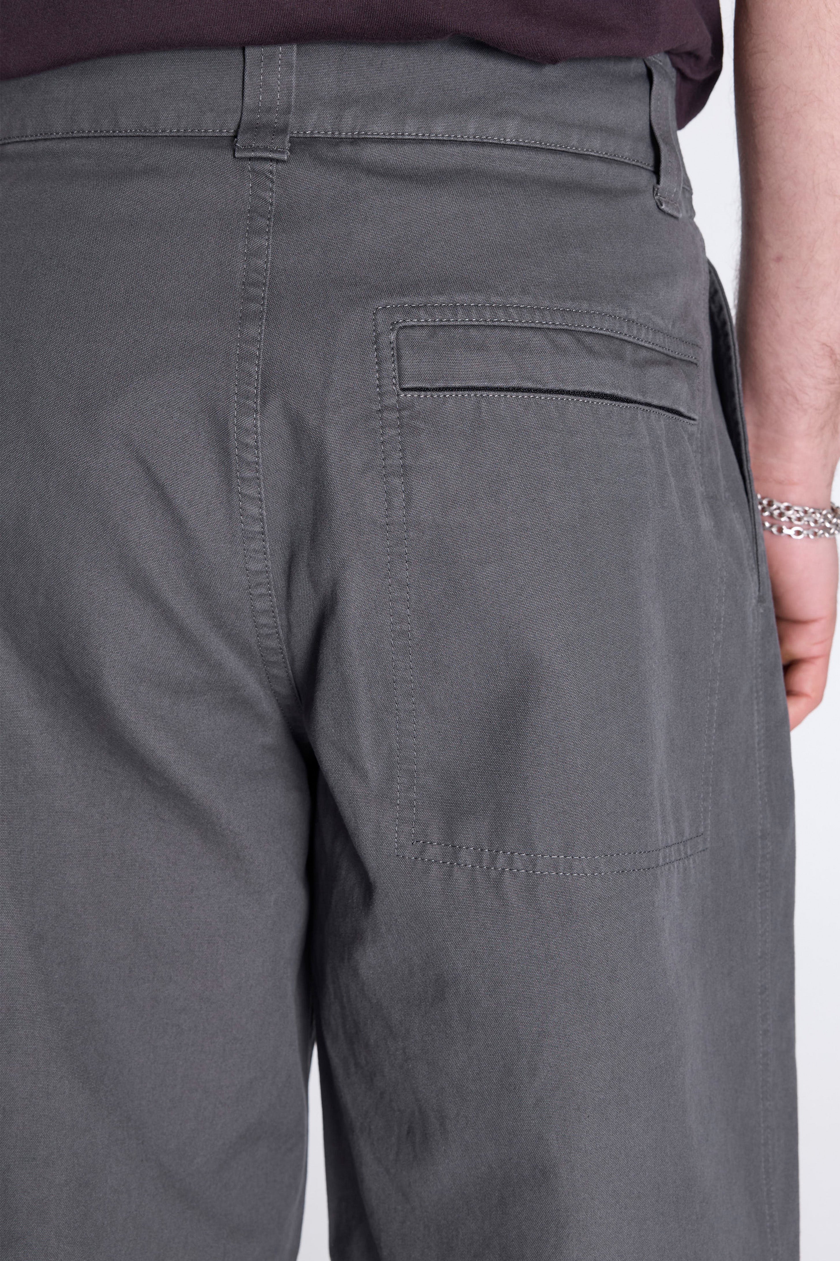 MHL Stitch Pleat Trousers Charcoal