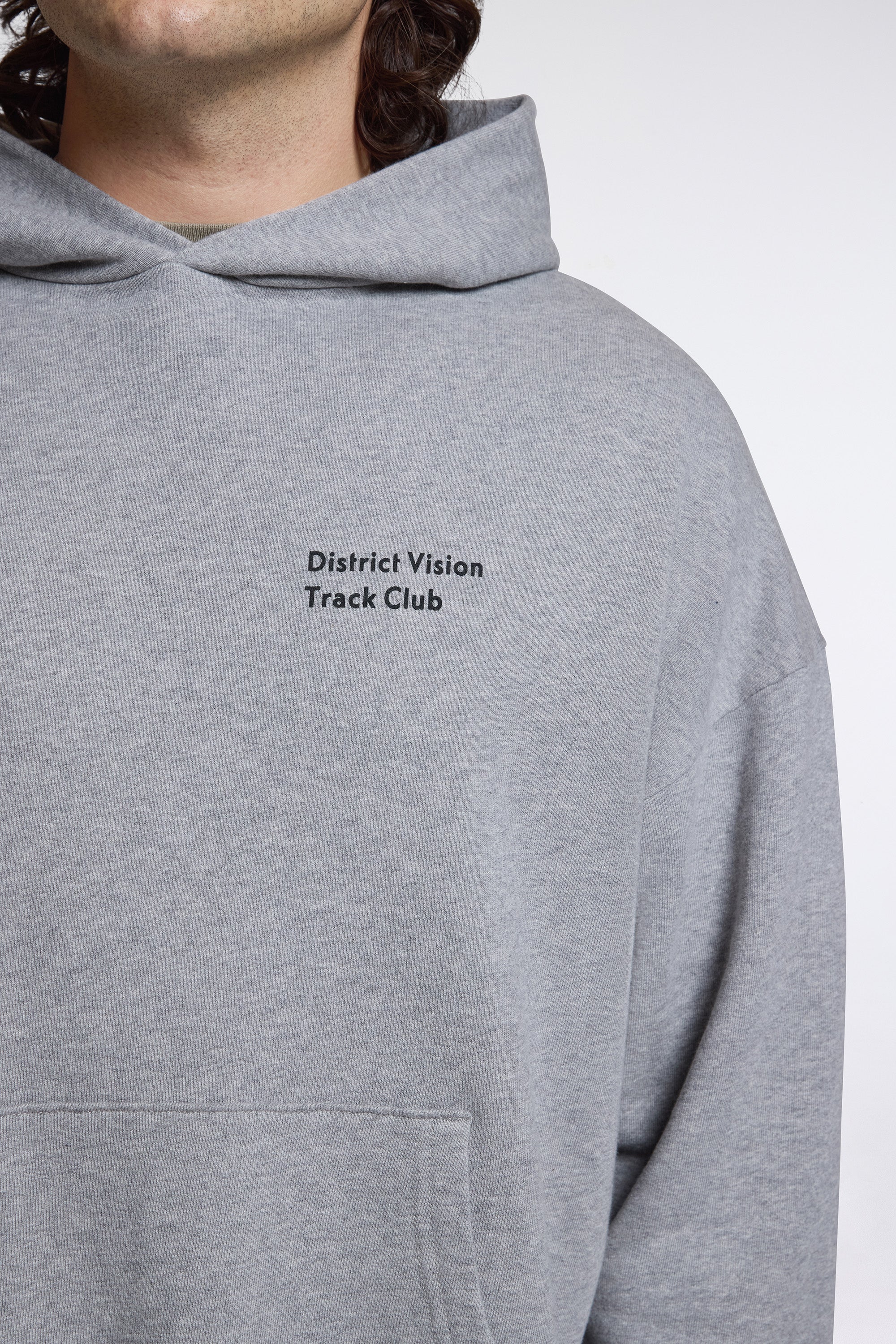 California Cotton Hoodie Track Club Heather Grey