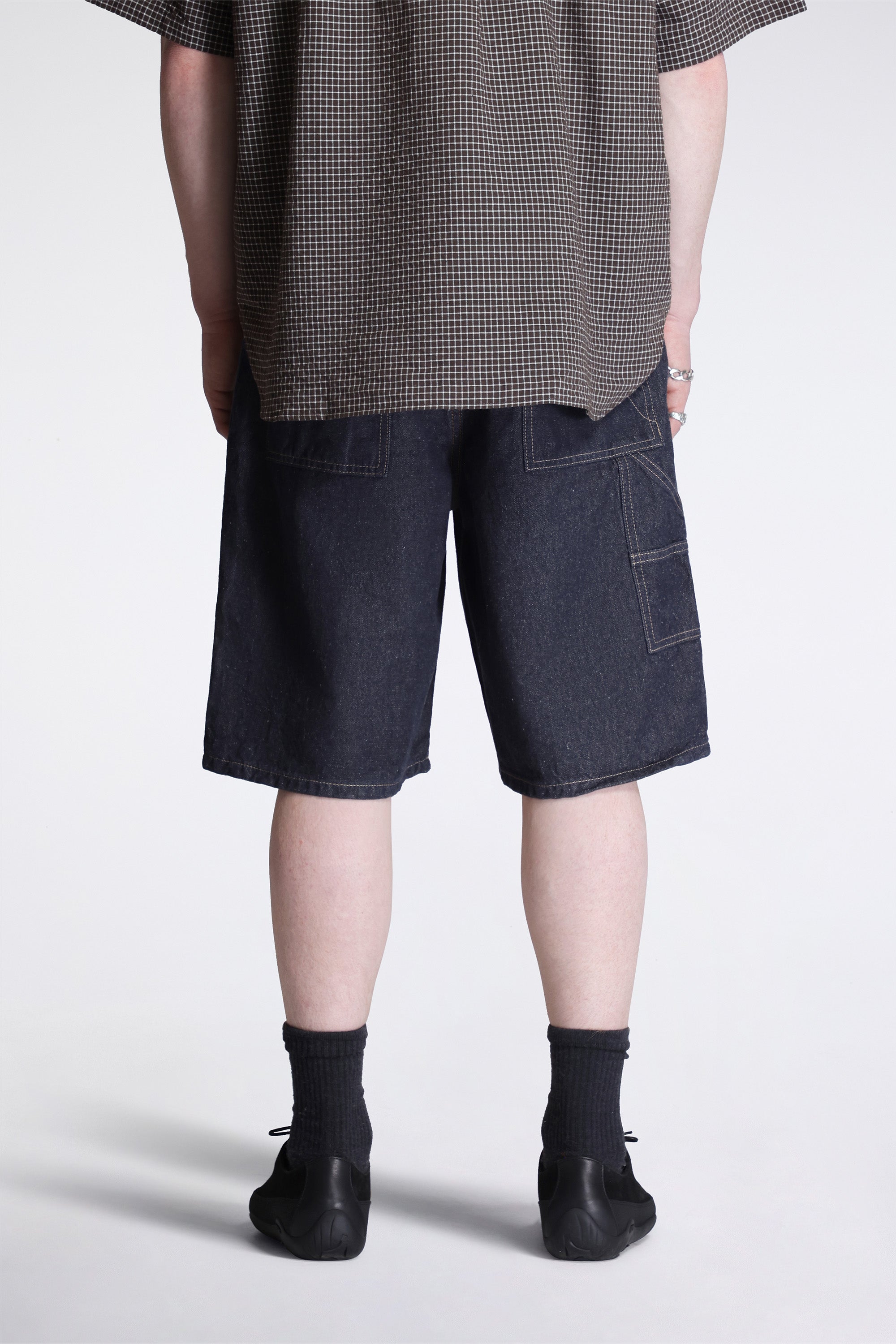 Nordtorp Broken Twill Cotton Linen Denim Short Indigo