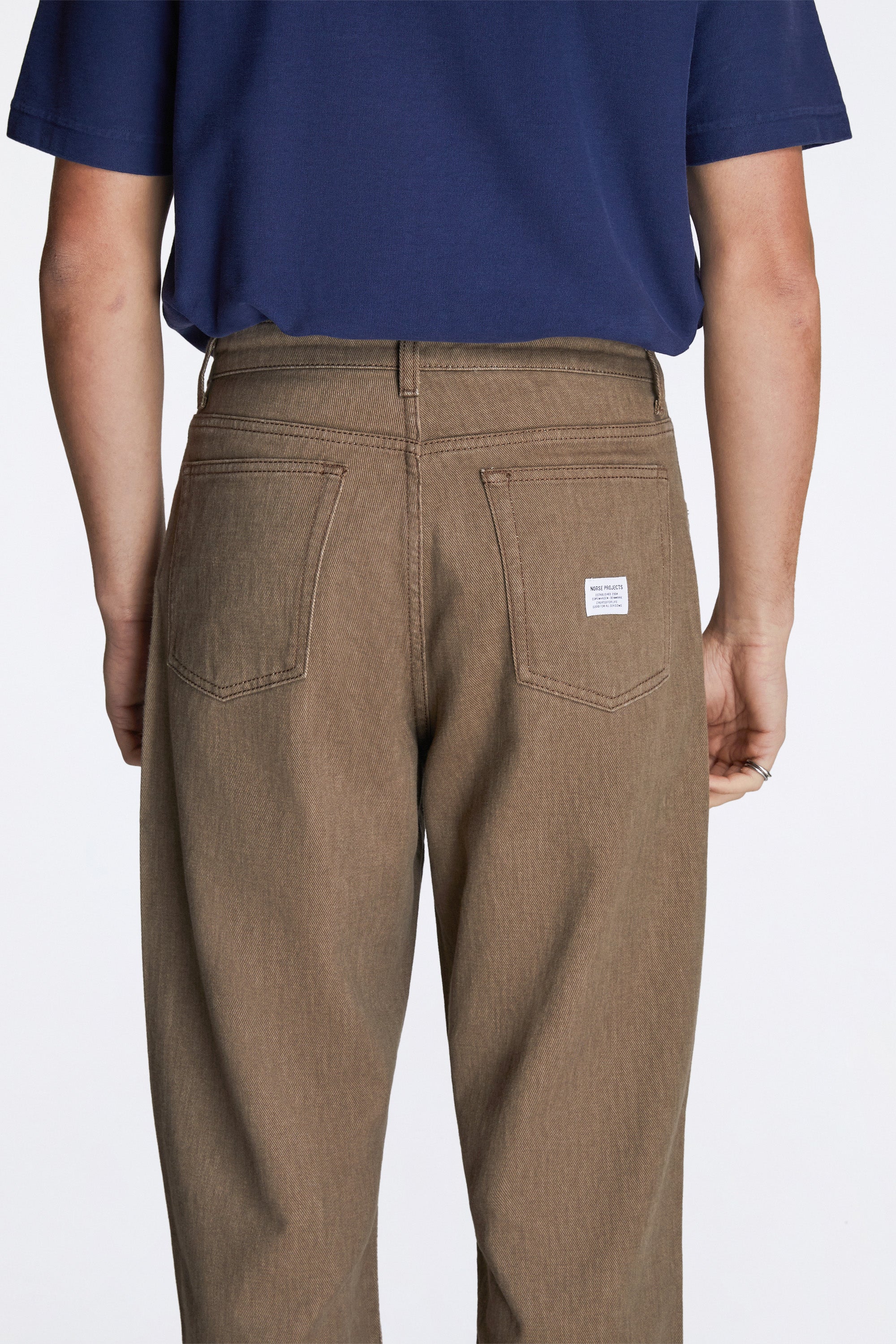 Korshavn Relaxed 5 Pocket Resist Dyed Twill Walnut