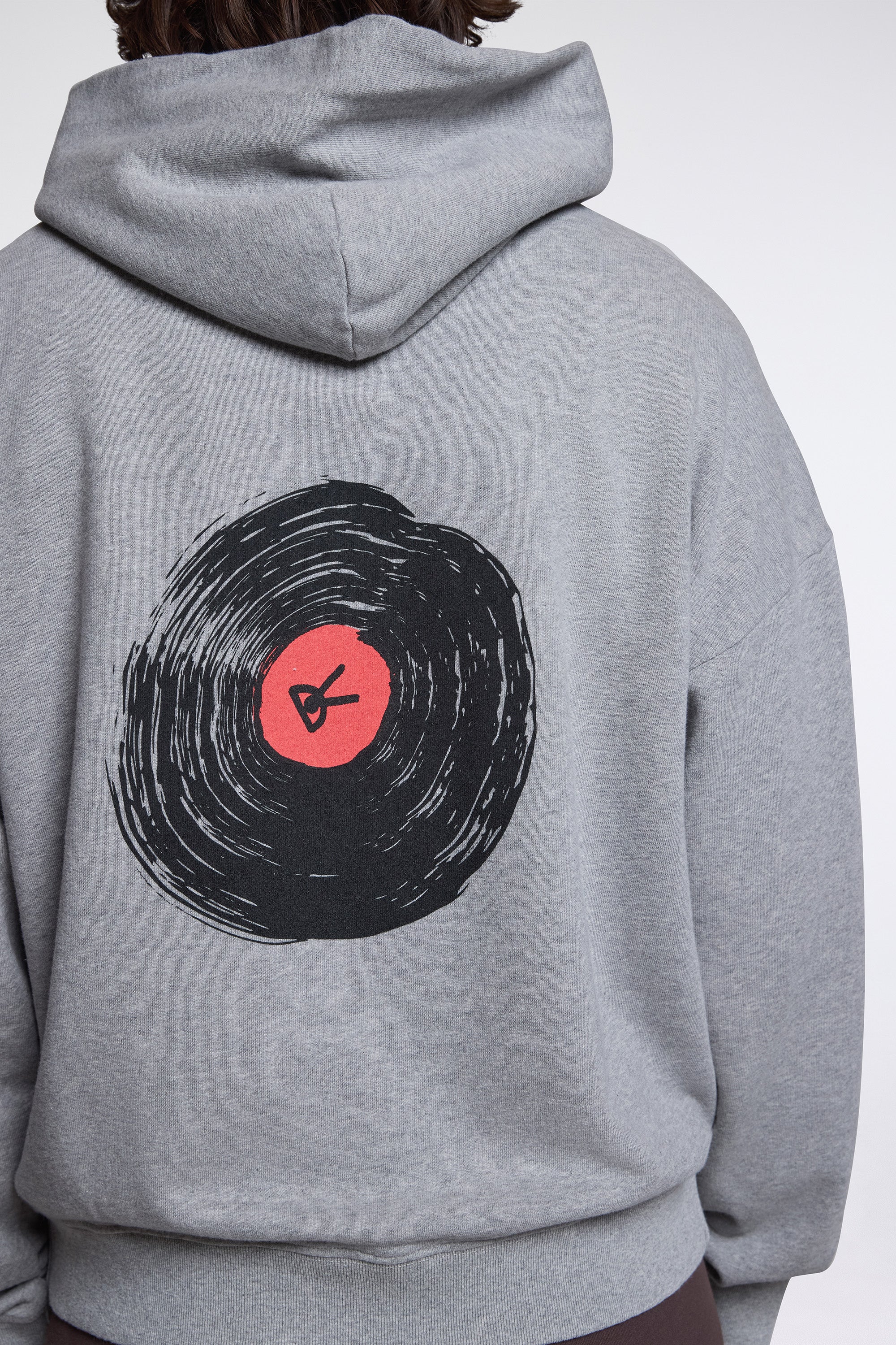 California Cotton Hoodie Track Club Heather Grey