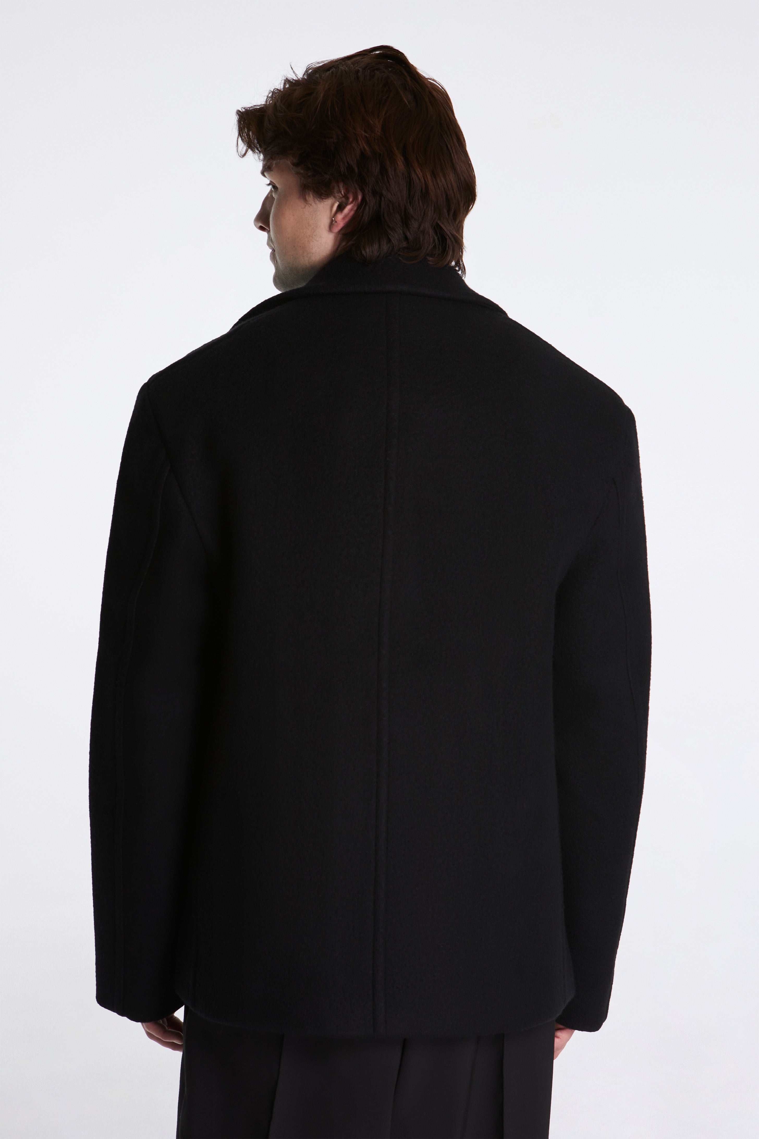 Wool Peacoat Black