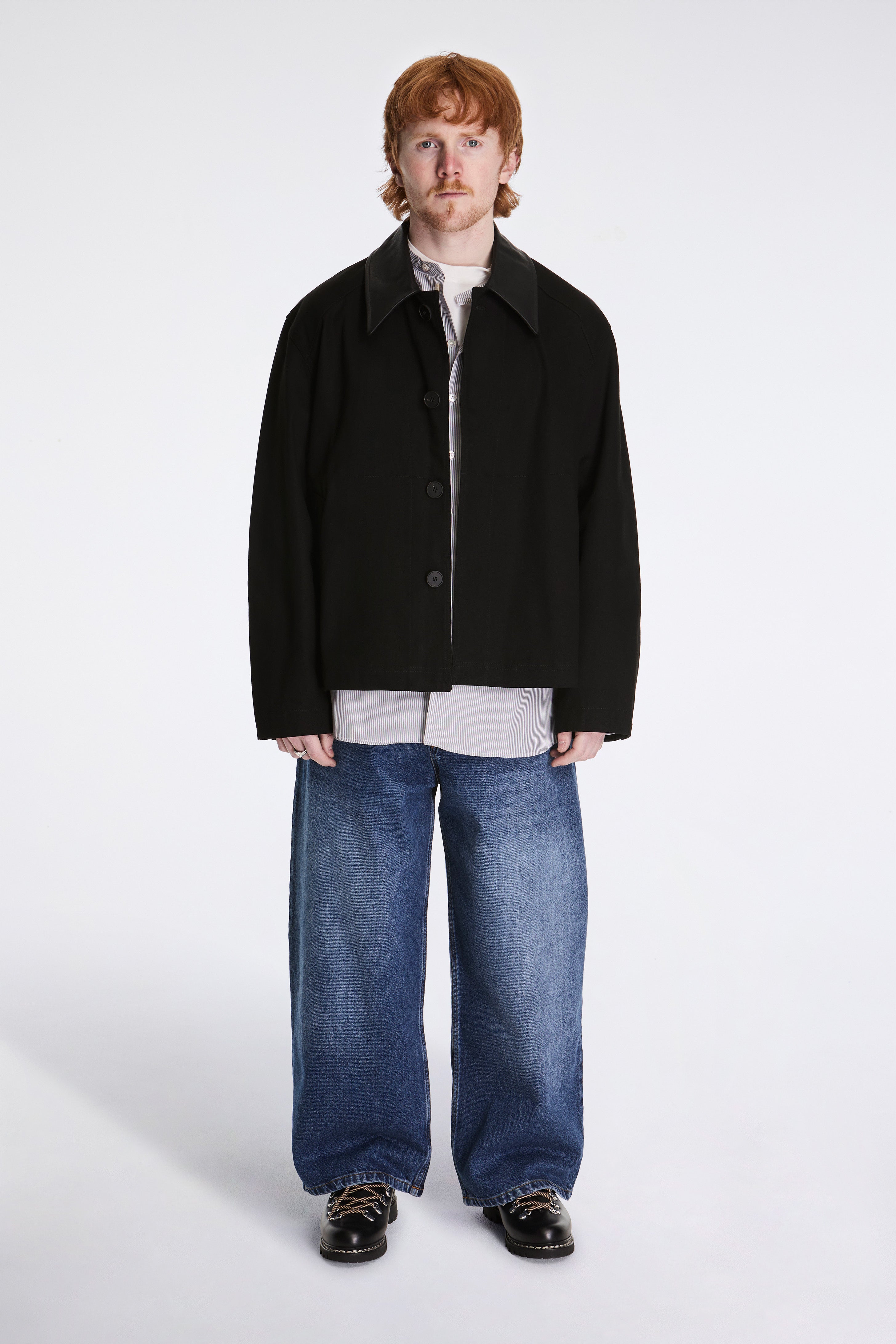 Studio Nicholson Dover Jacket Cotton Canvas Black