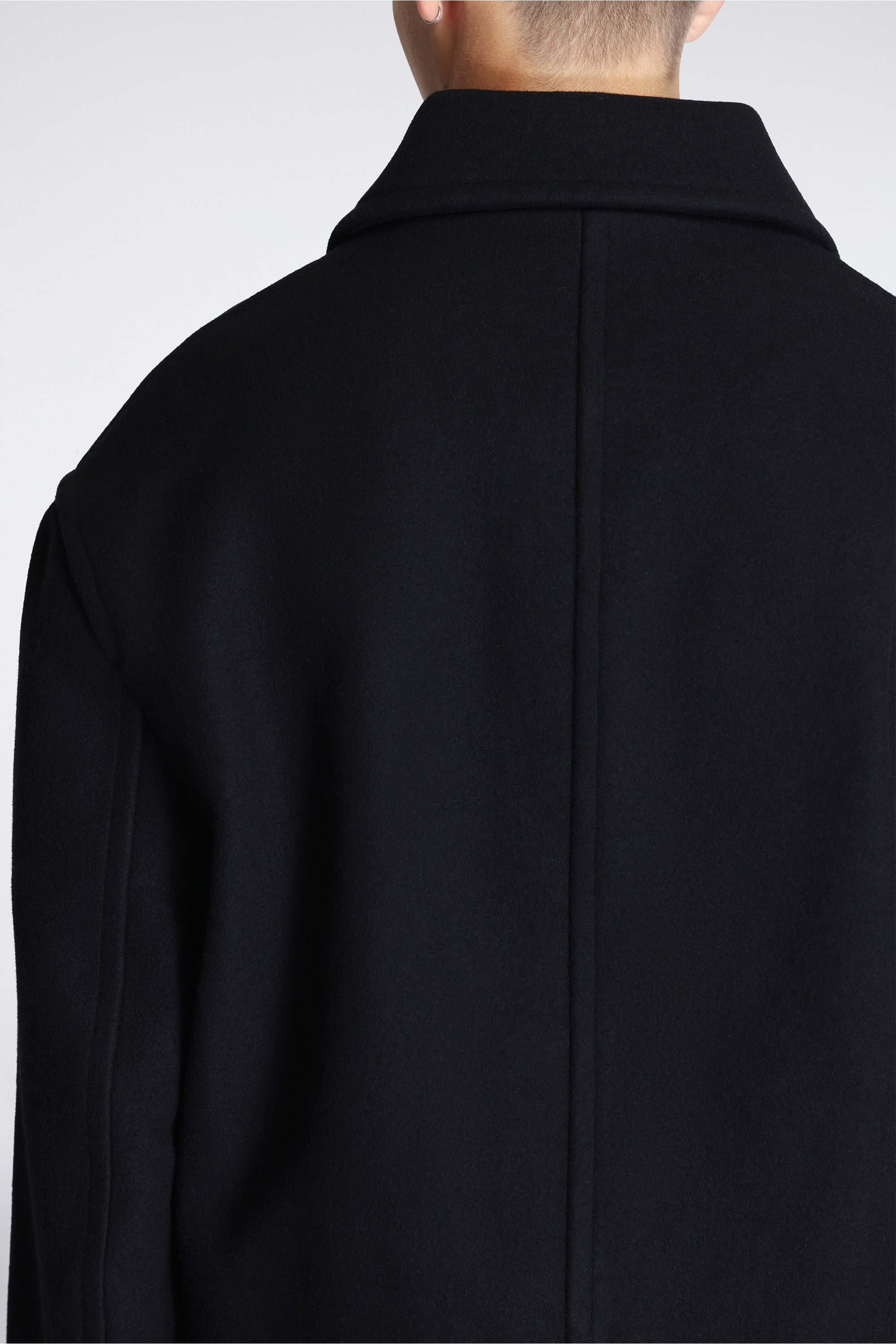Grevan Short Zip Up Coat Black