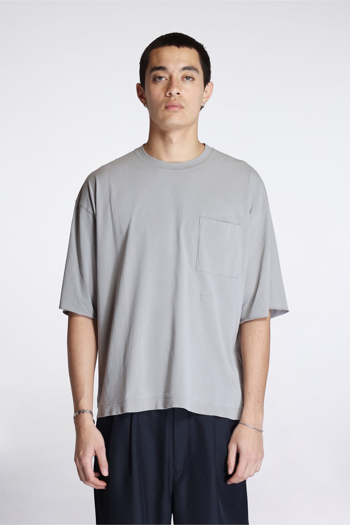 Ooal Pocket Tee Light Gray