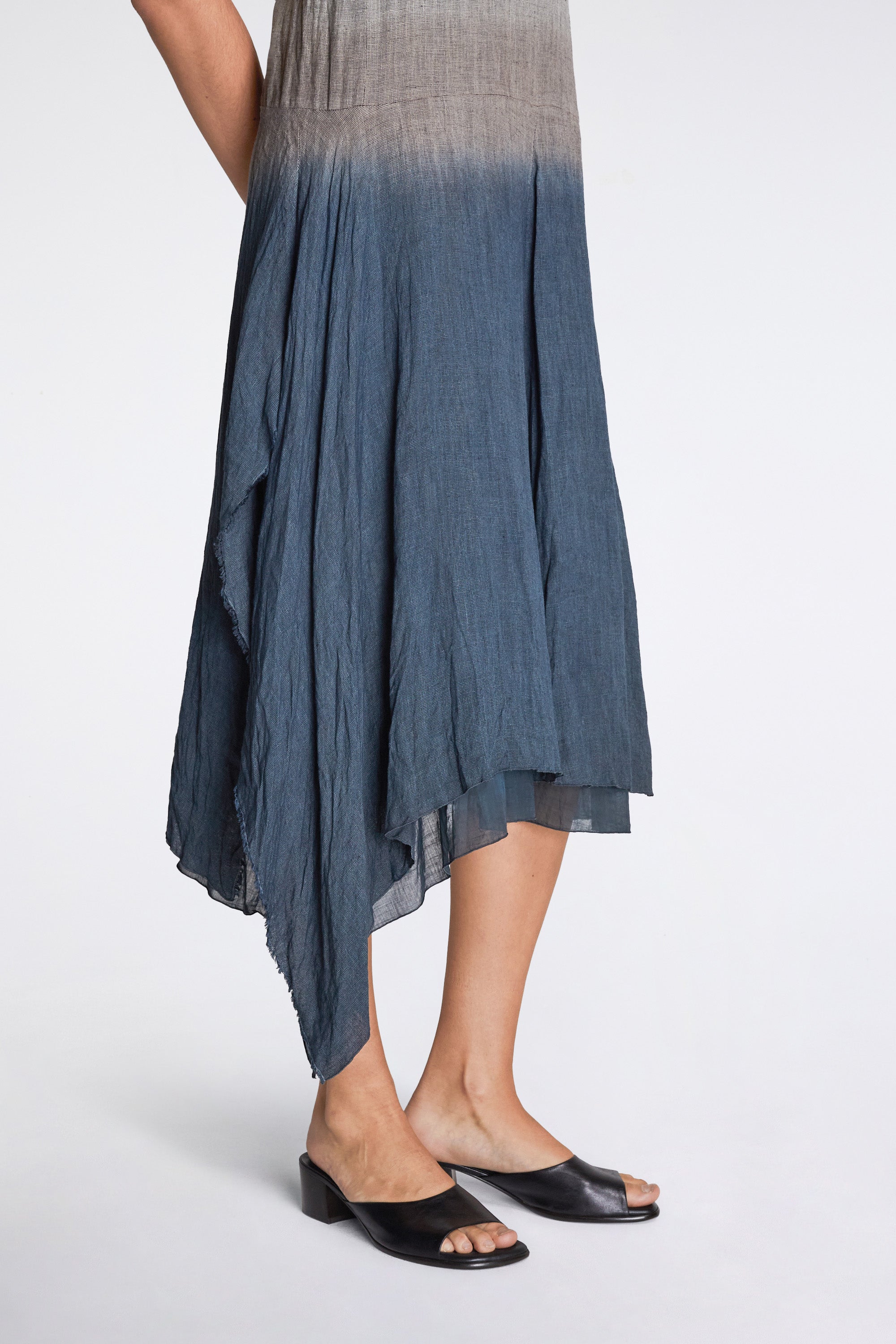 Sopchem Dress Linen Mesh Indigo X Plum