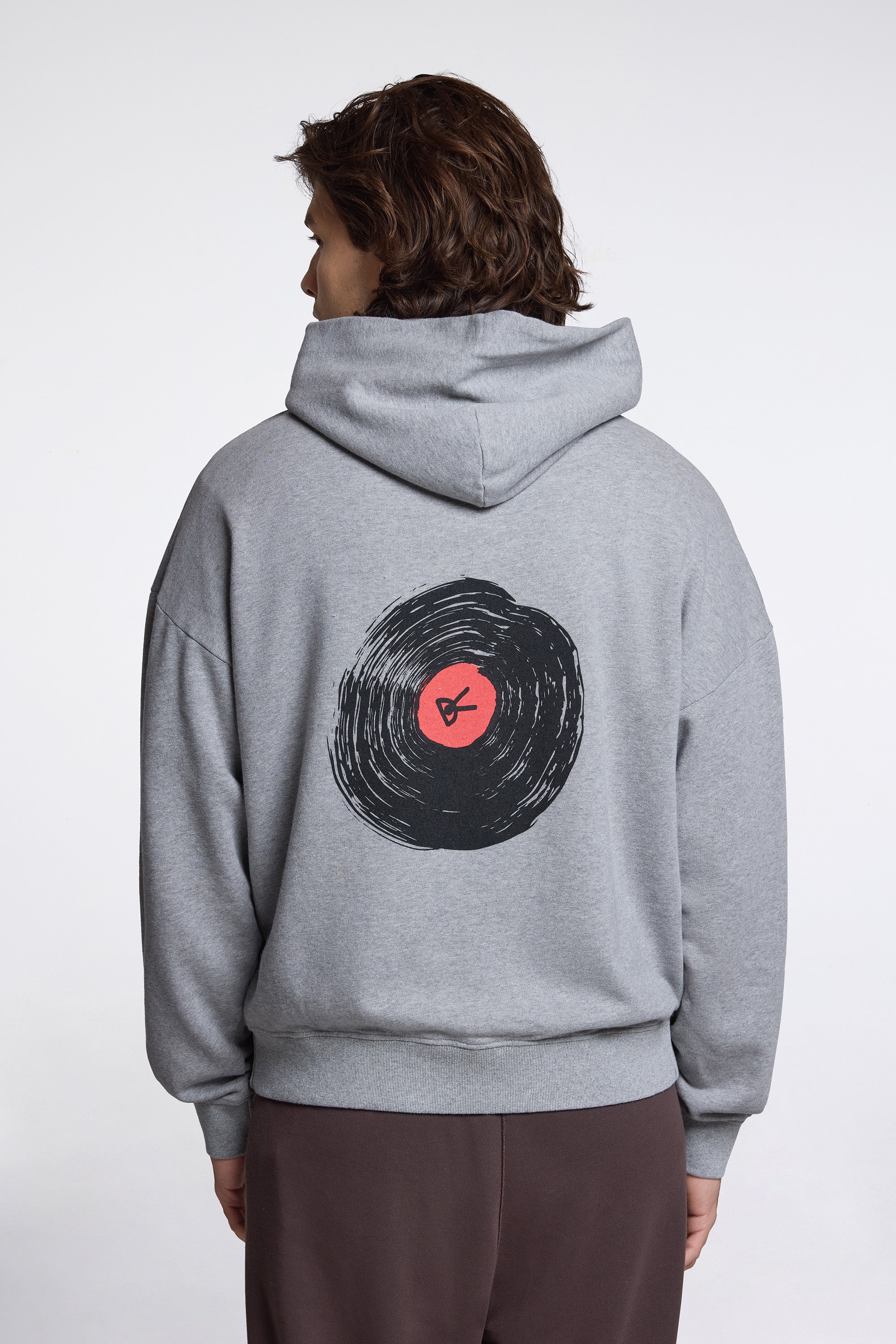 California Cotton Hoodie Track Club Heather Grey