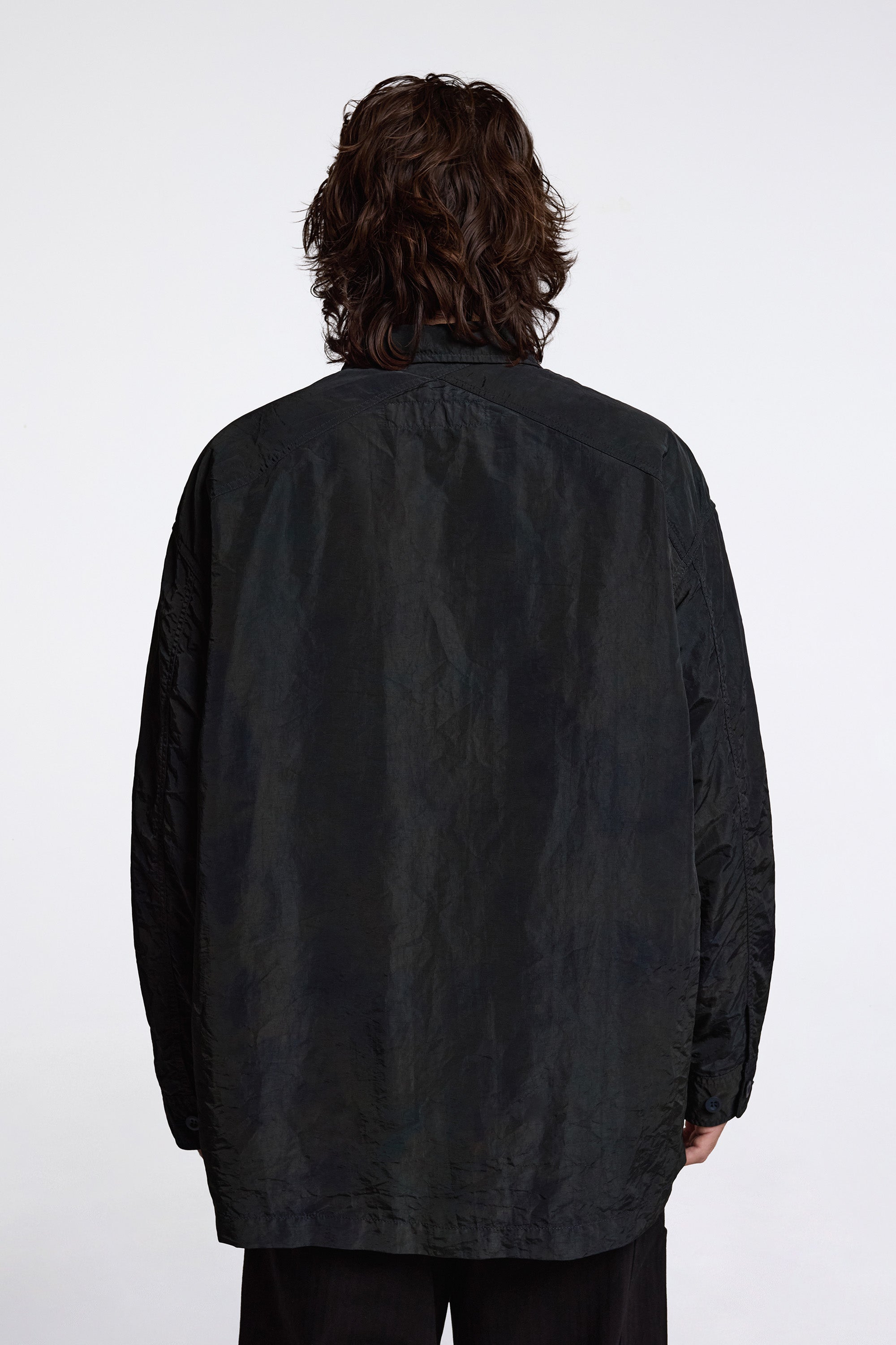 Nylon Overshirt Navy