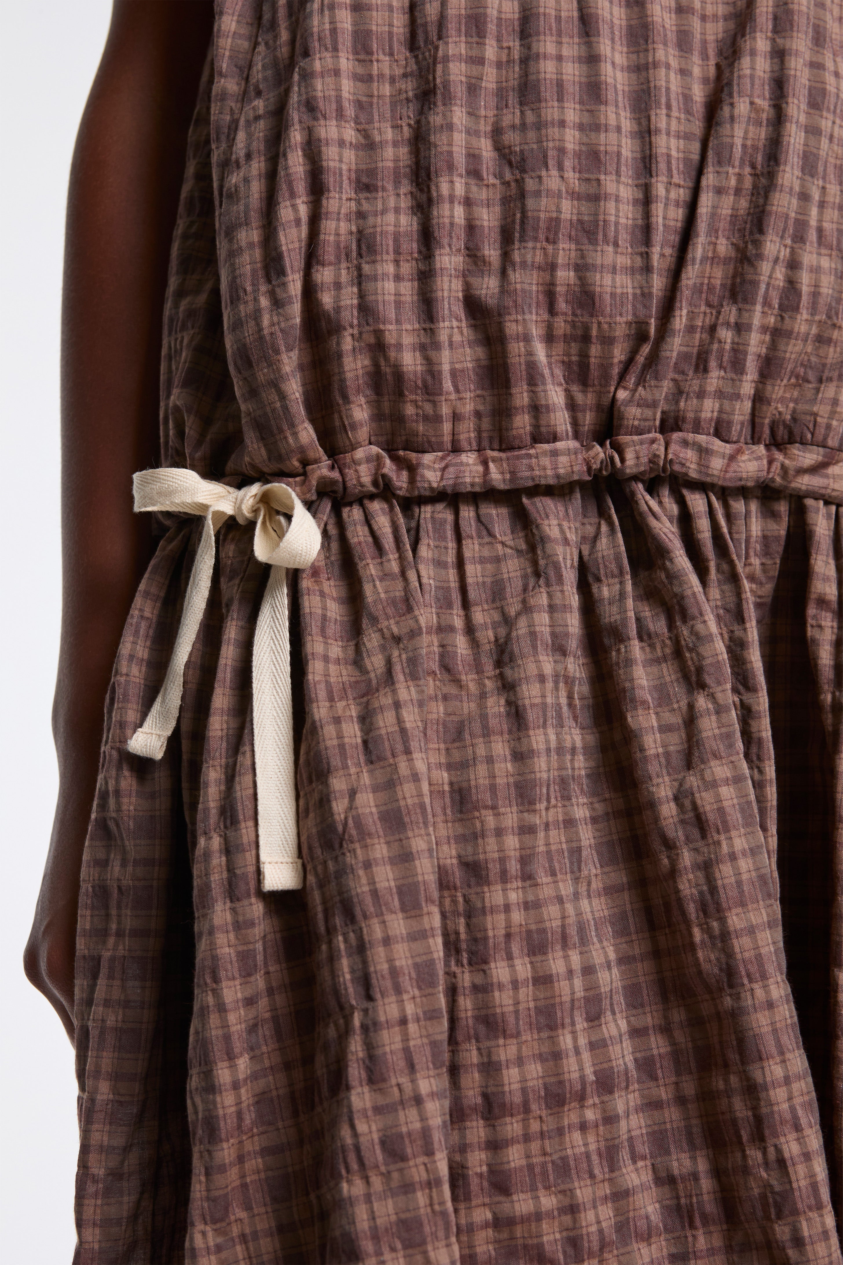 Full Body Gathered Dress Umber