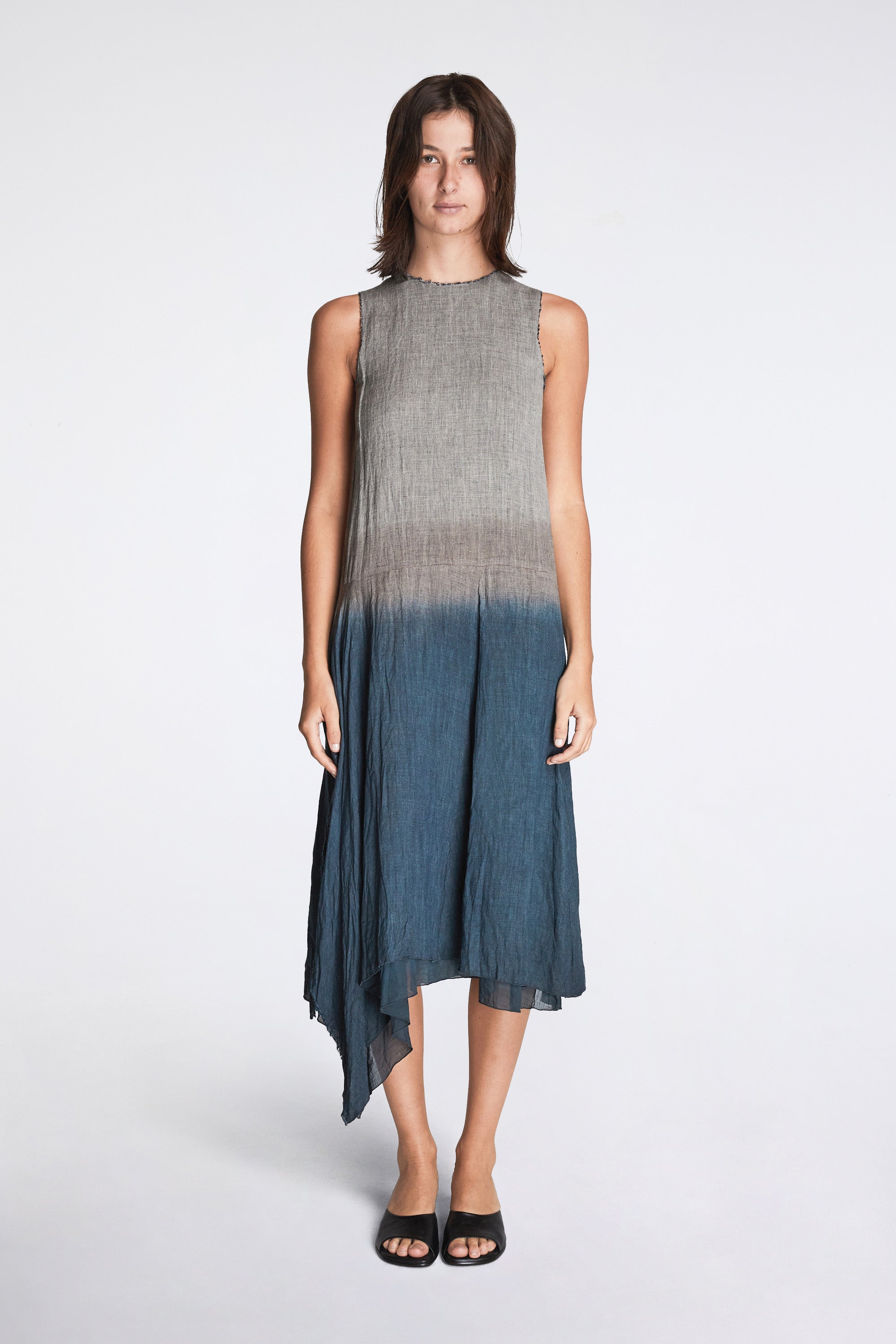 Sopchem Dress Linen Mesh Indigo X Plum