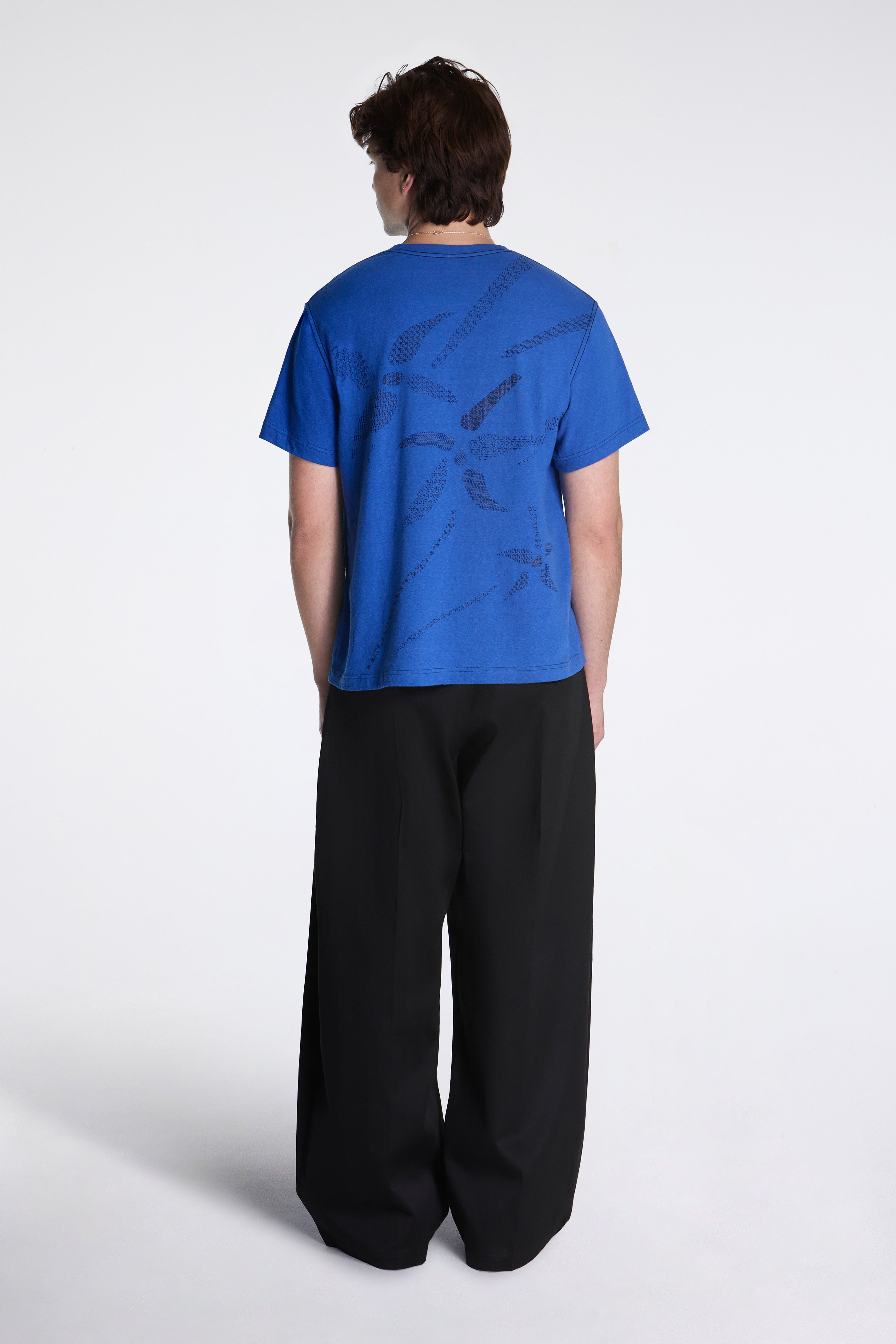 Tuck-Detail Cotton Pants Black