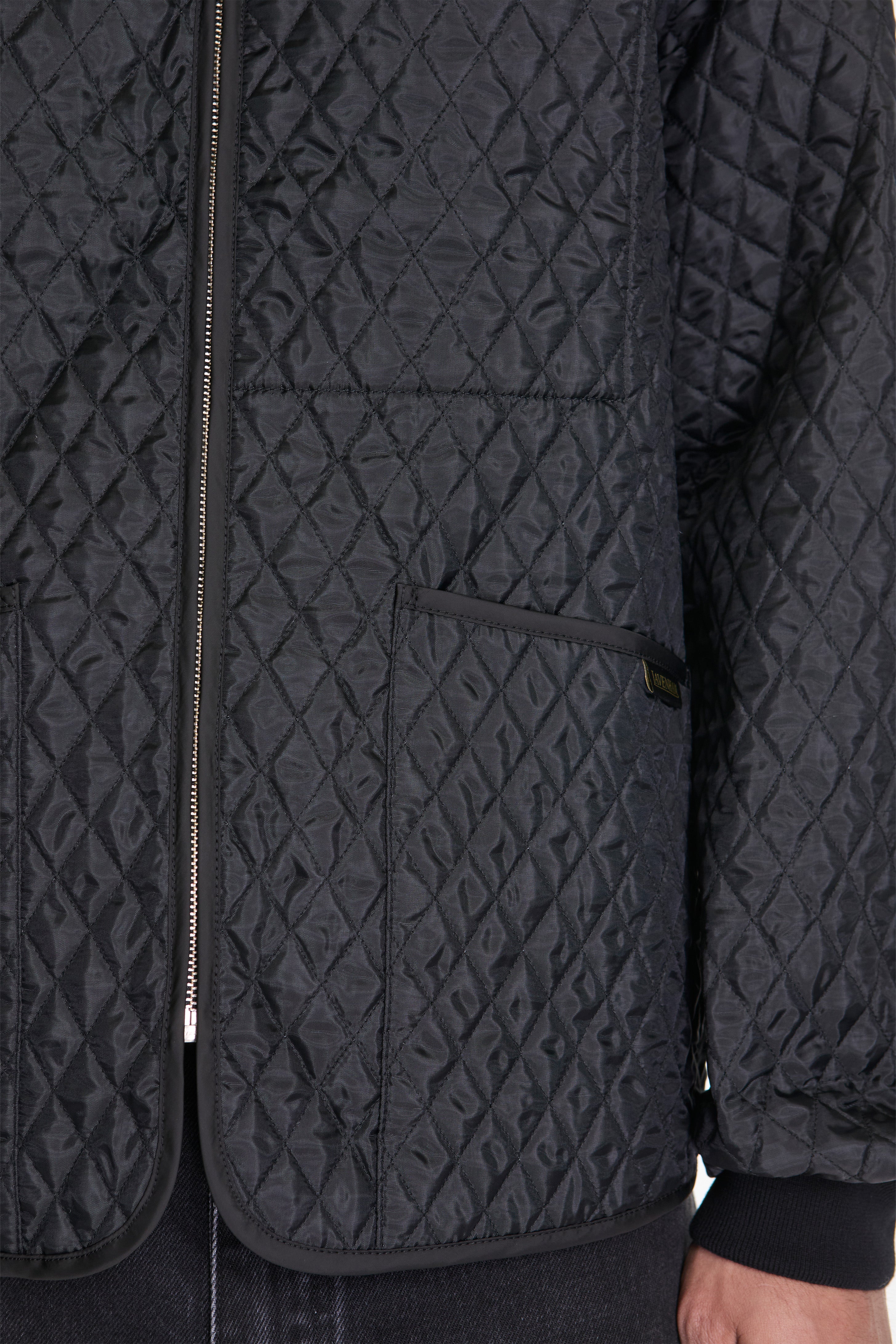 Lightweight Zipped Bomber Jacket Black