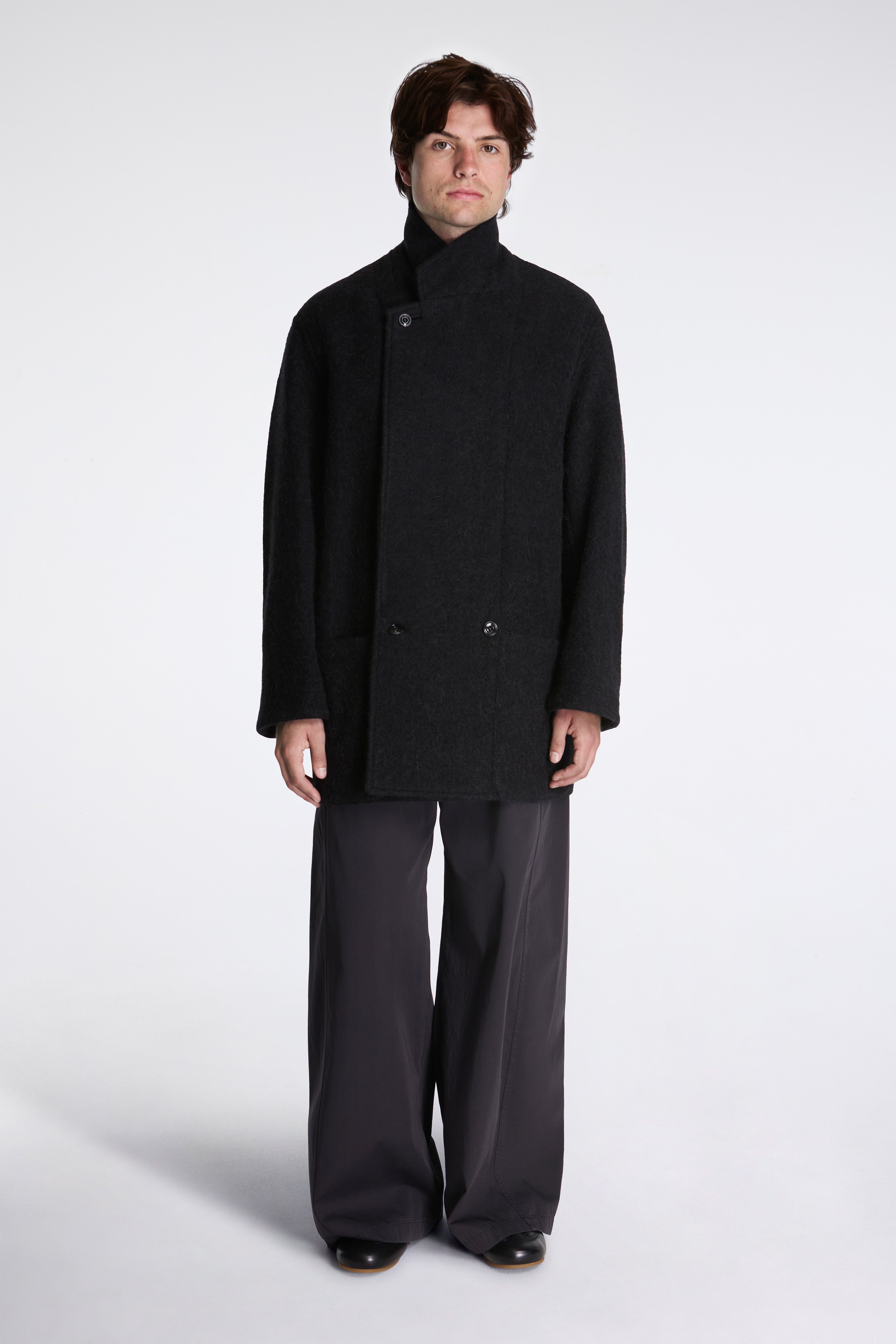 Felt Wool Jacket Black