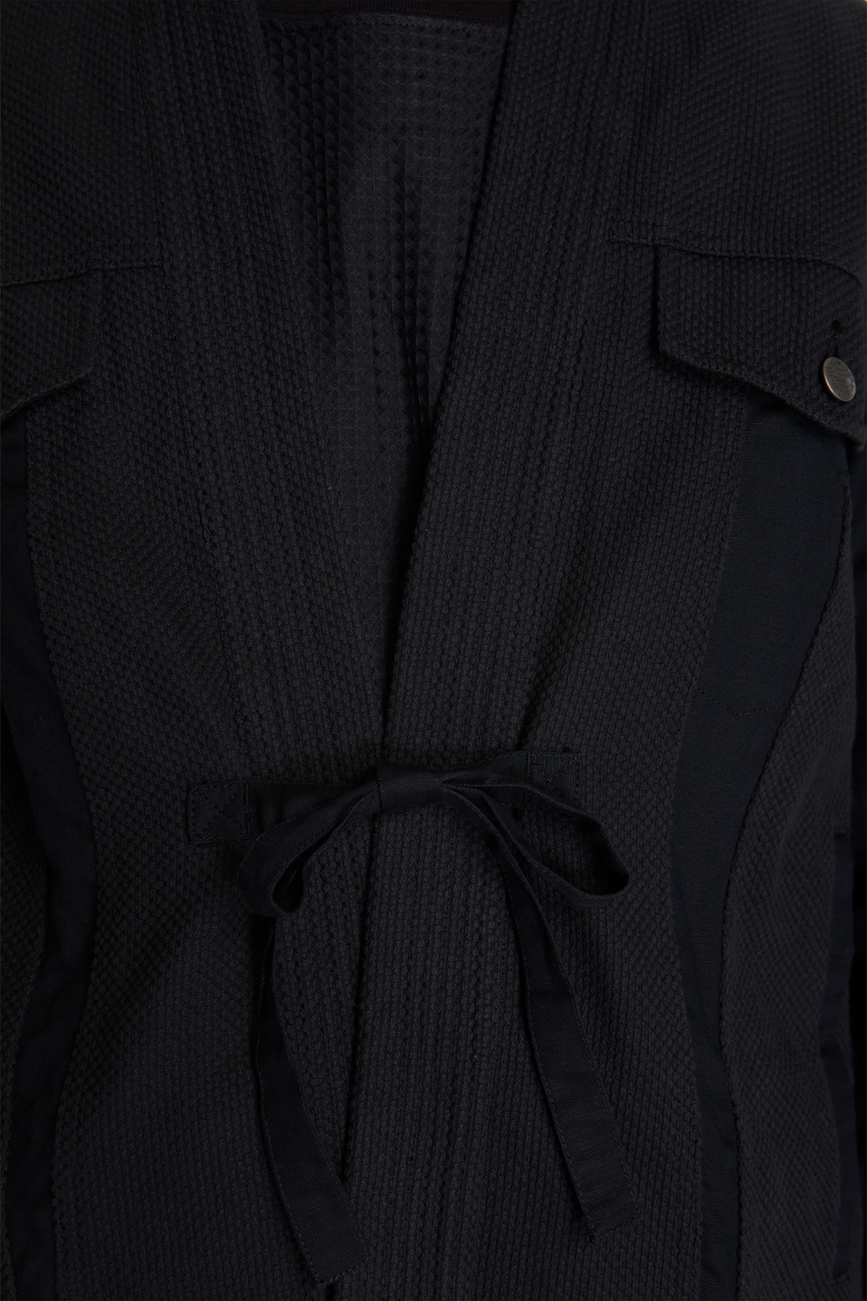 Hemp Hanten Trucker Jacket Black