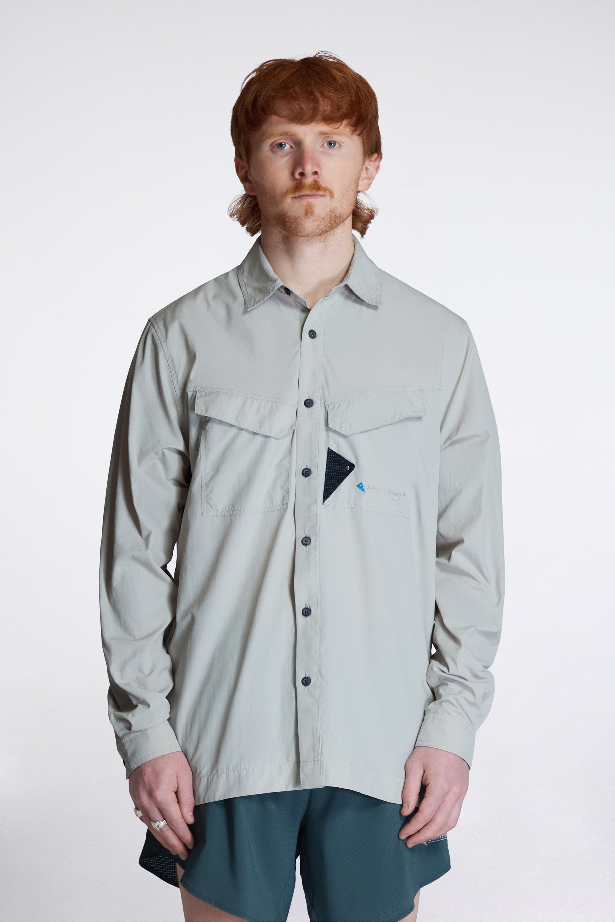 Syn LS Shirt M'S Silver Creme