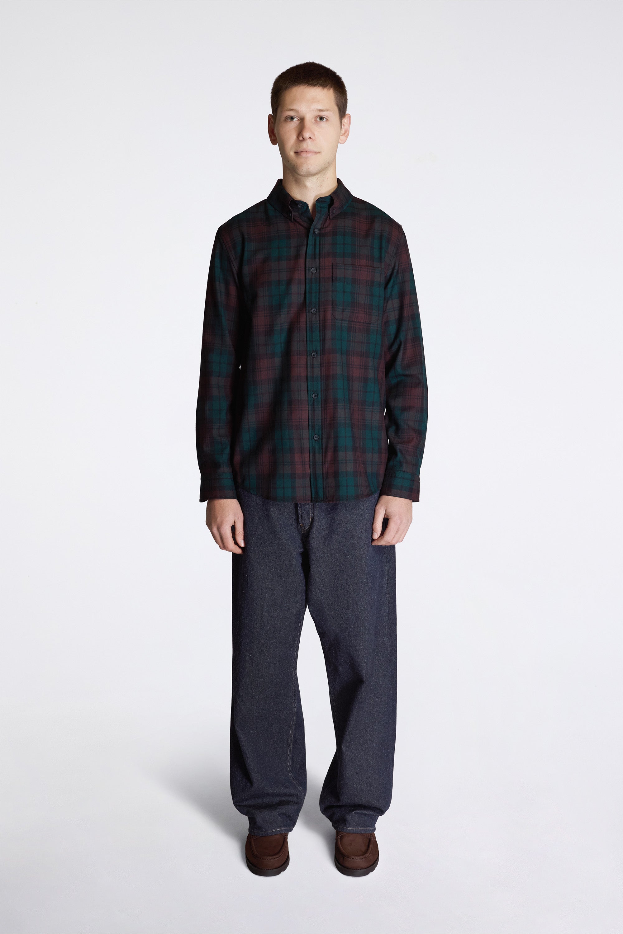 Sir Pendleton Shirt Brown Watch Tartan