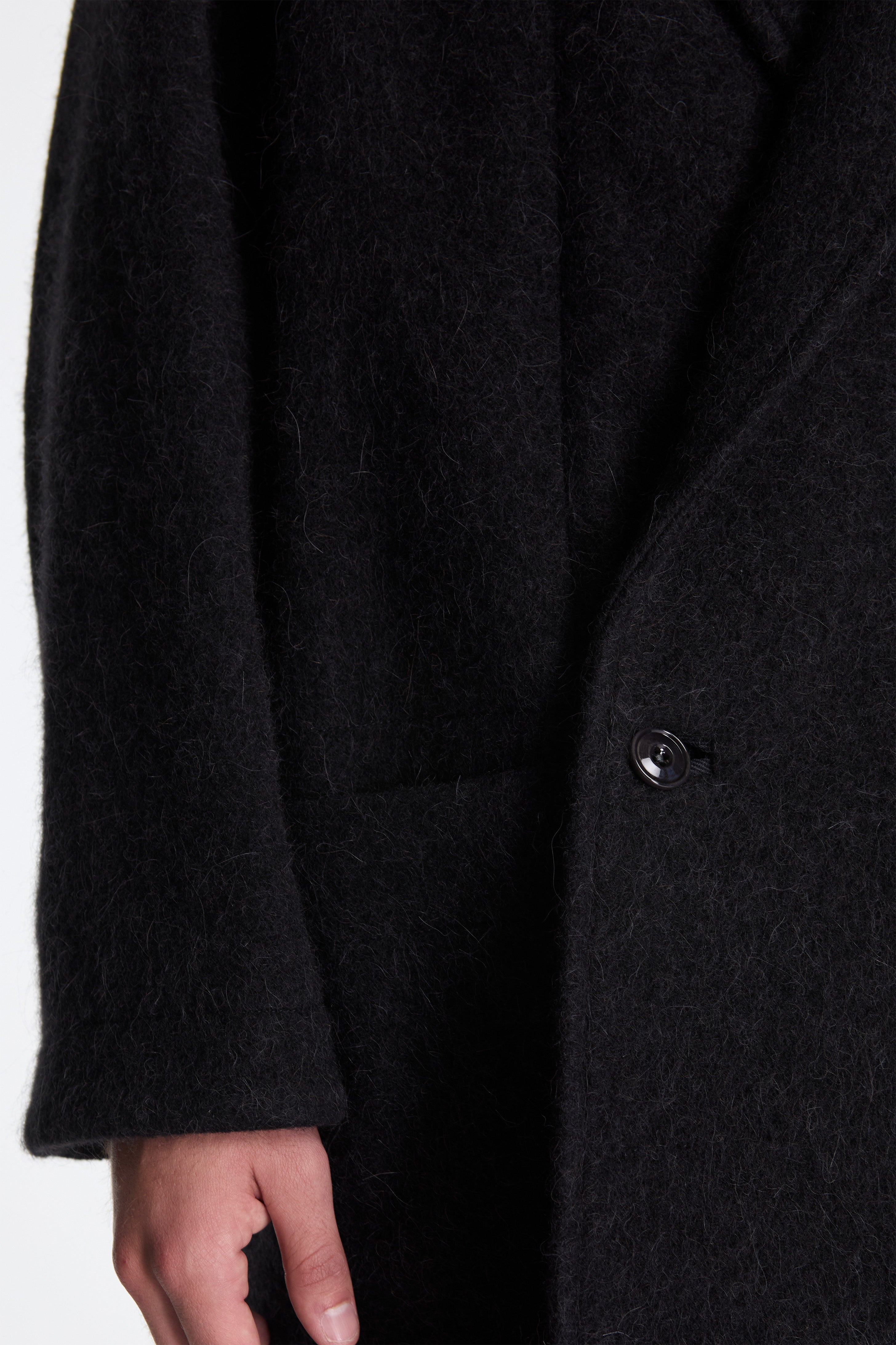 Felt Wool Jacket Black