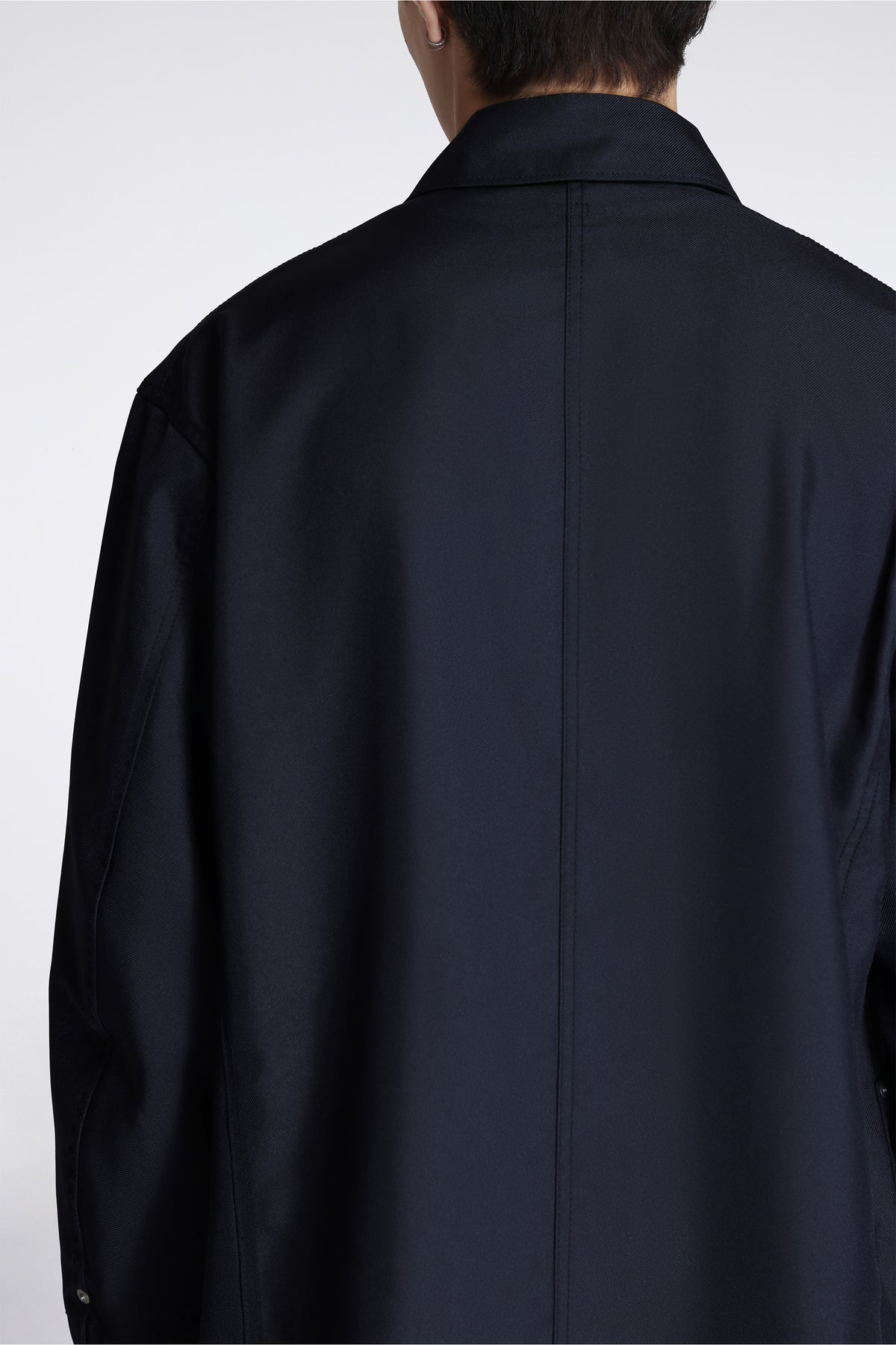 Polyester Twill Coverall Jacket Dark Navy