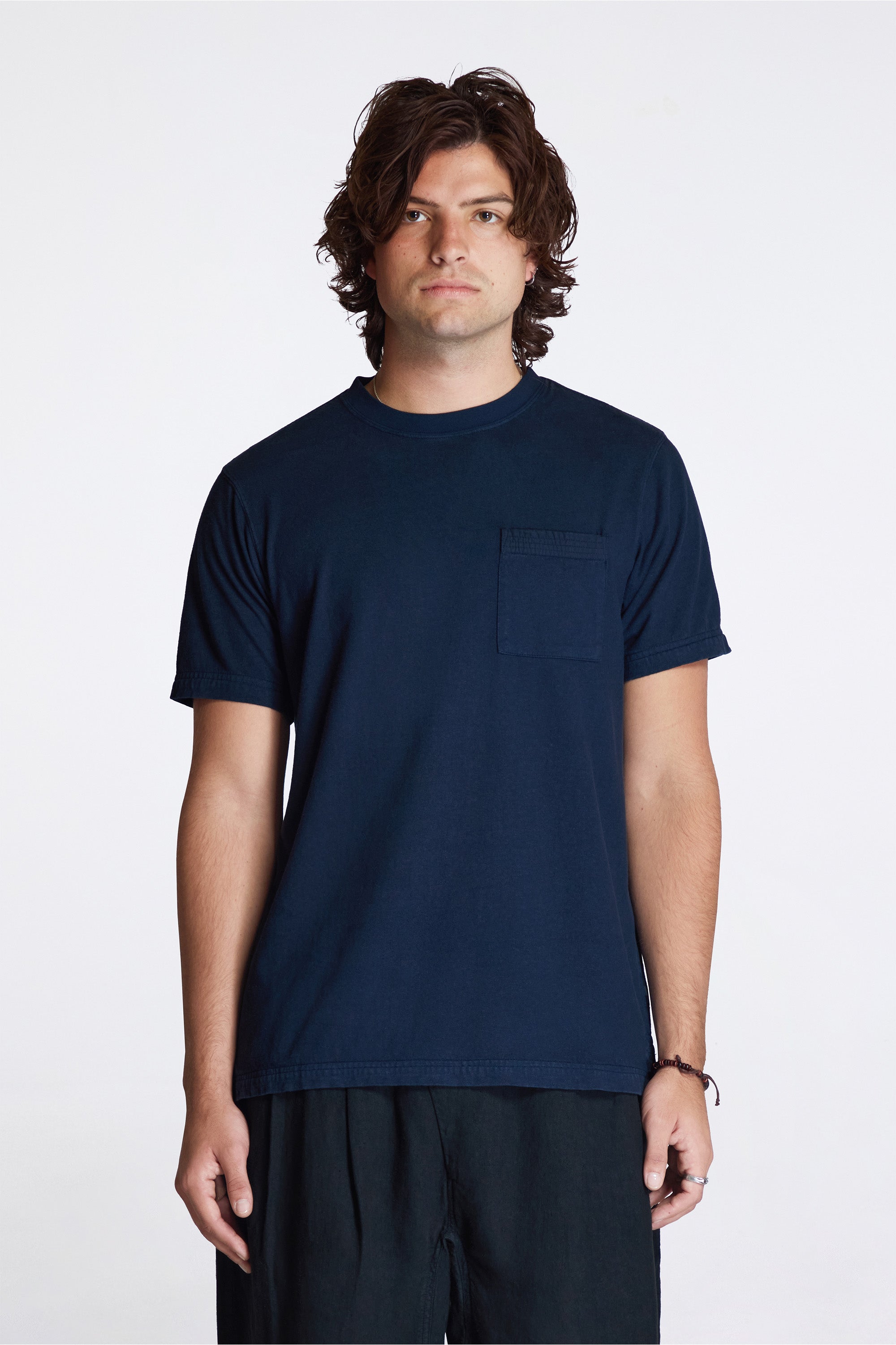 Cotton Hemp S/S T-Shirt Navy