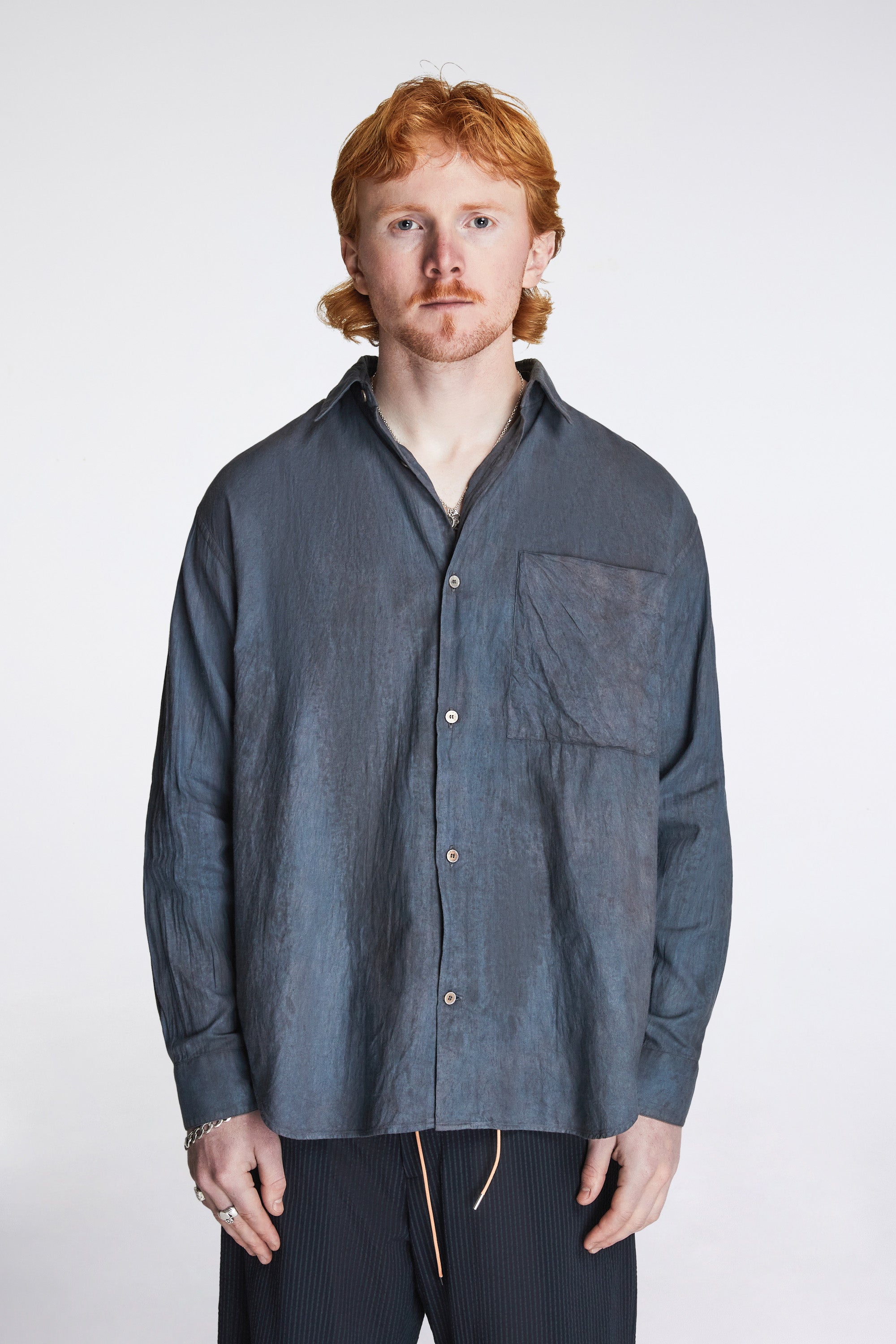 Eternal Shirt Organic Cotton Plum X Indigo Mud Splash