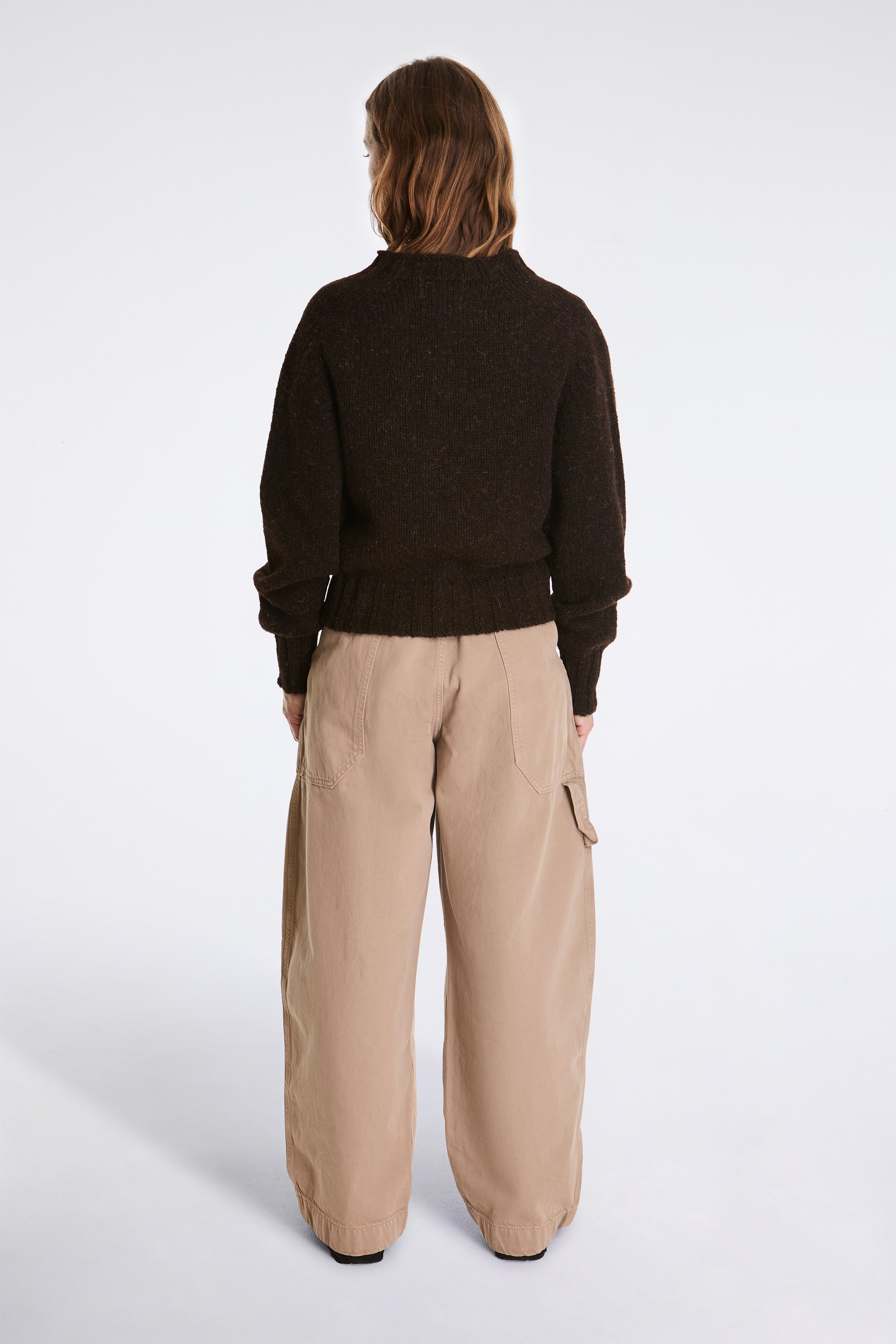 MHL Chunky Seamless Crew Neck Dark Brown